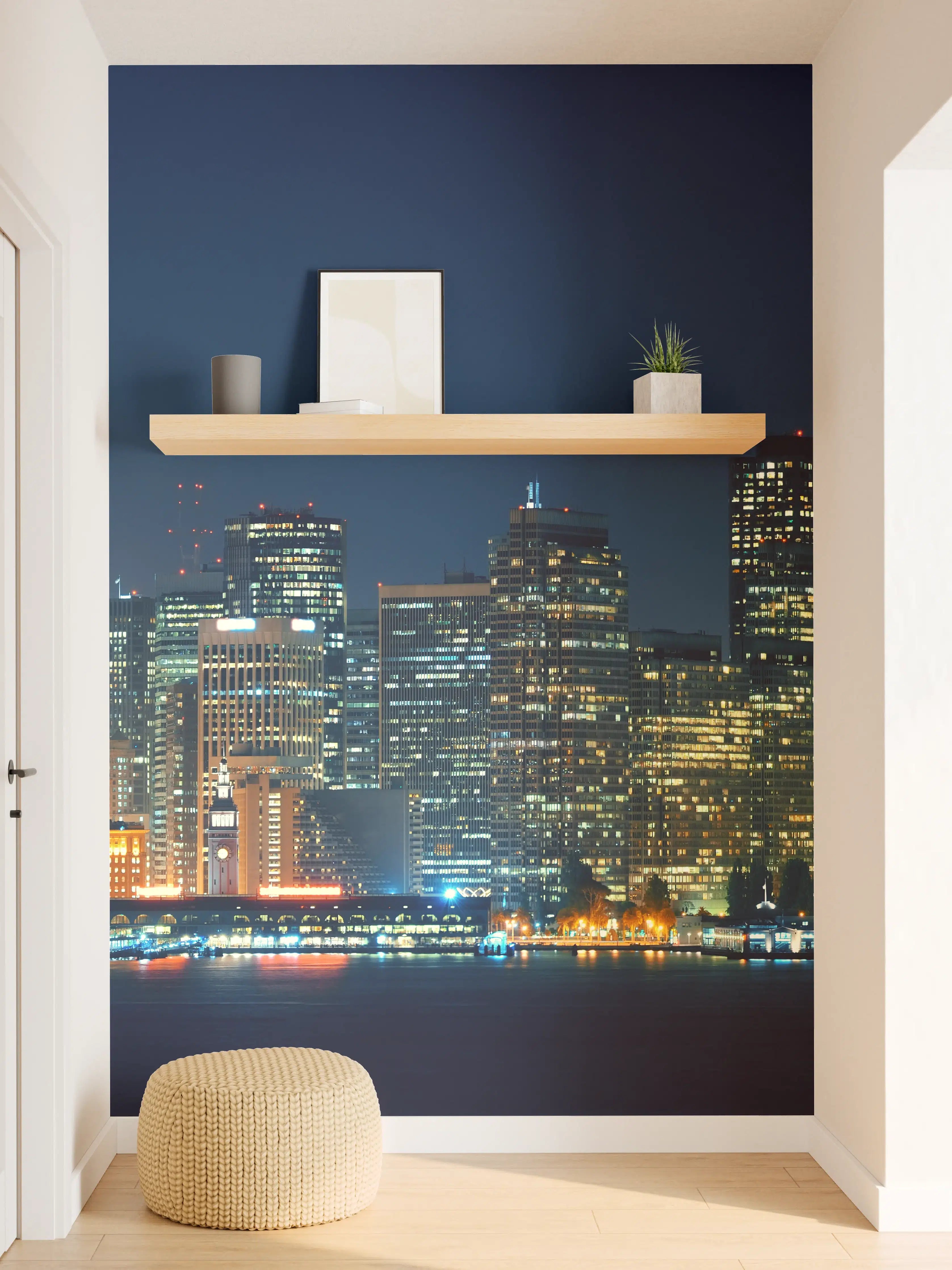 Wandverkleidung Flur - Skyline von San Francisco