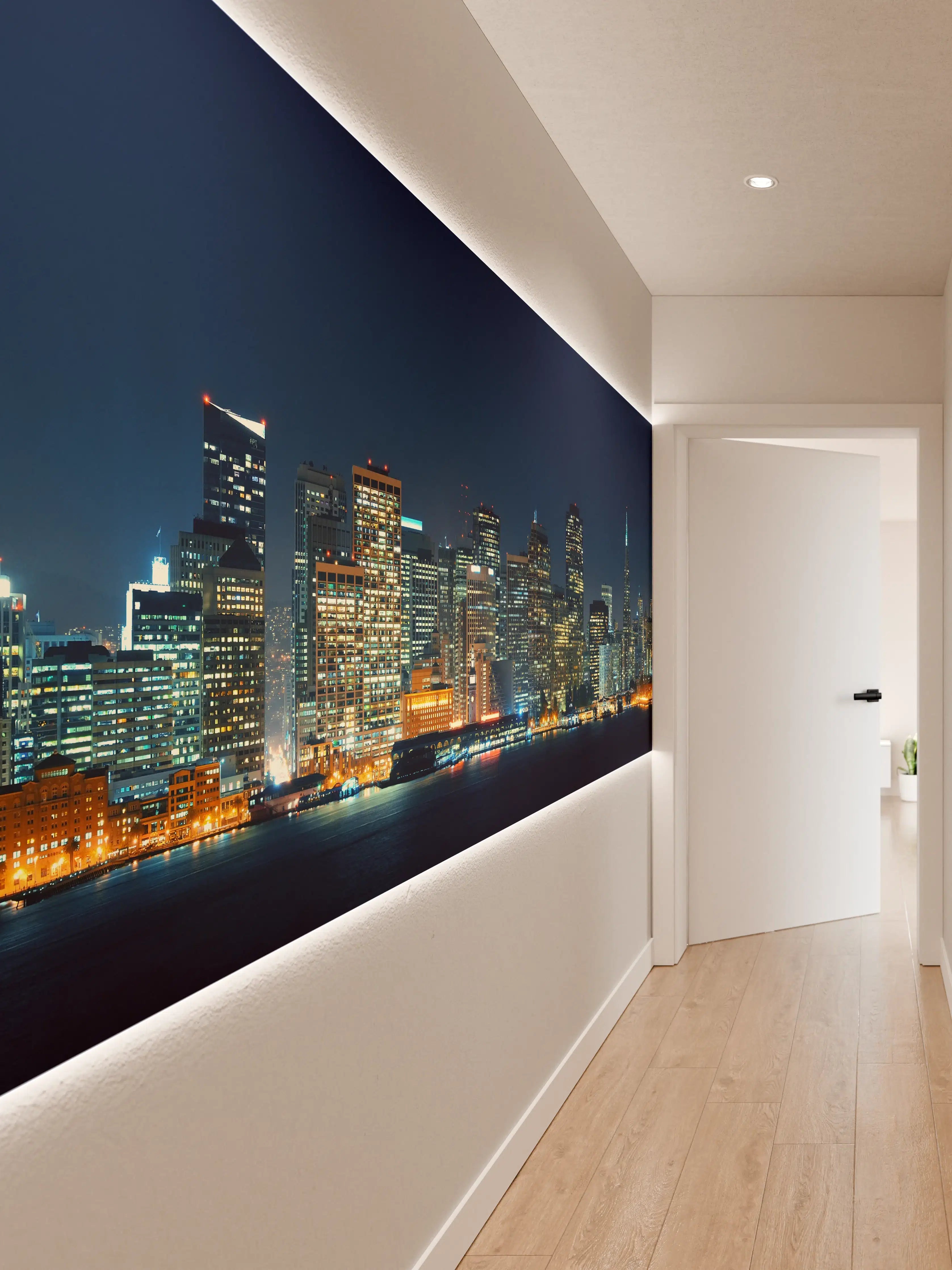 Wandverkleidung Flur - Skyline von San Francisco