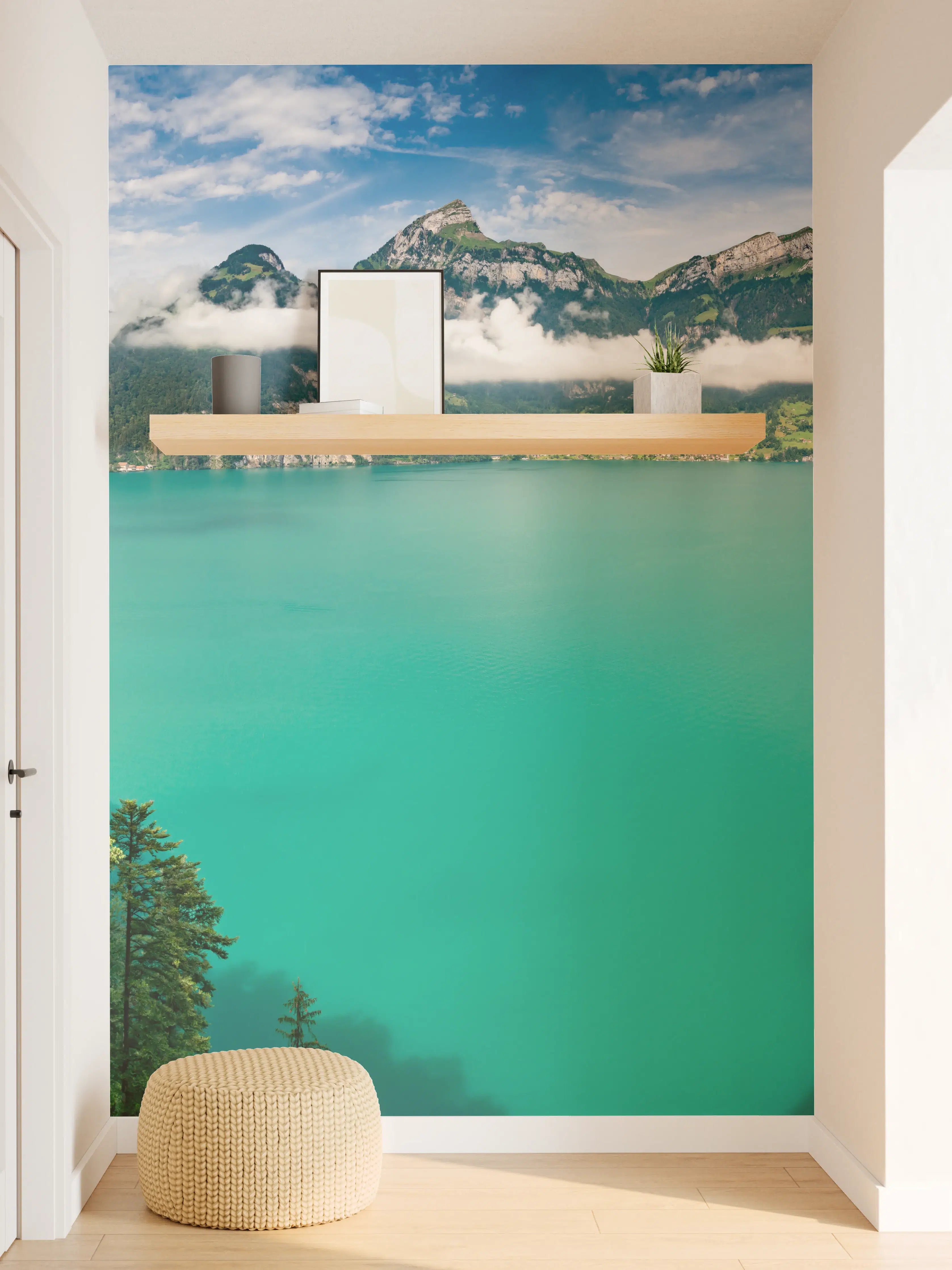 Wandverkleidung Flur - Sommeralpen im Blick- Schweiz