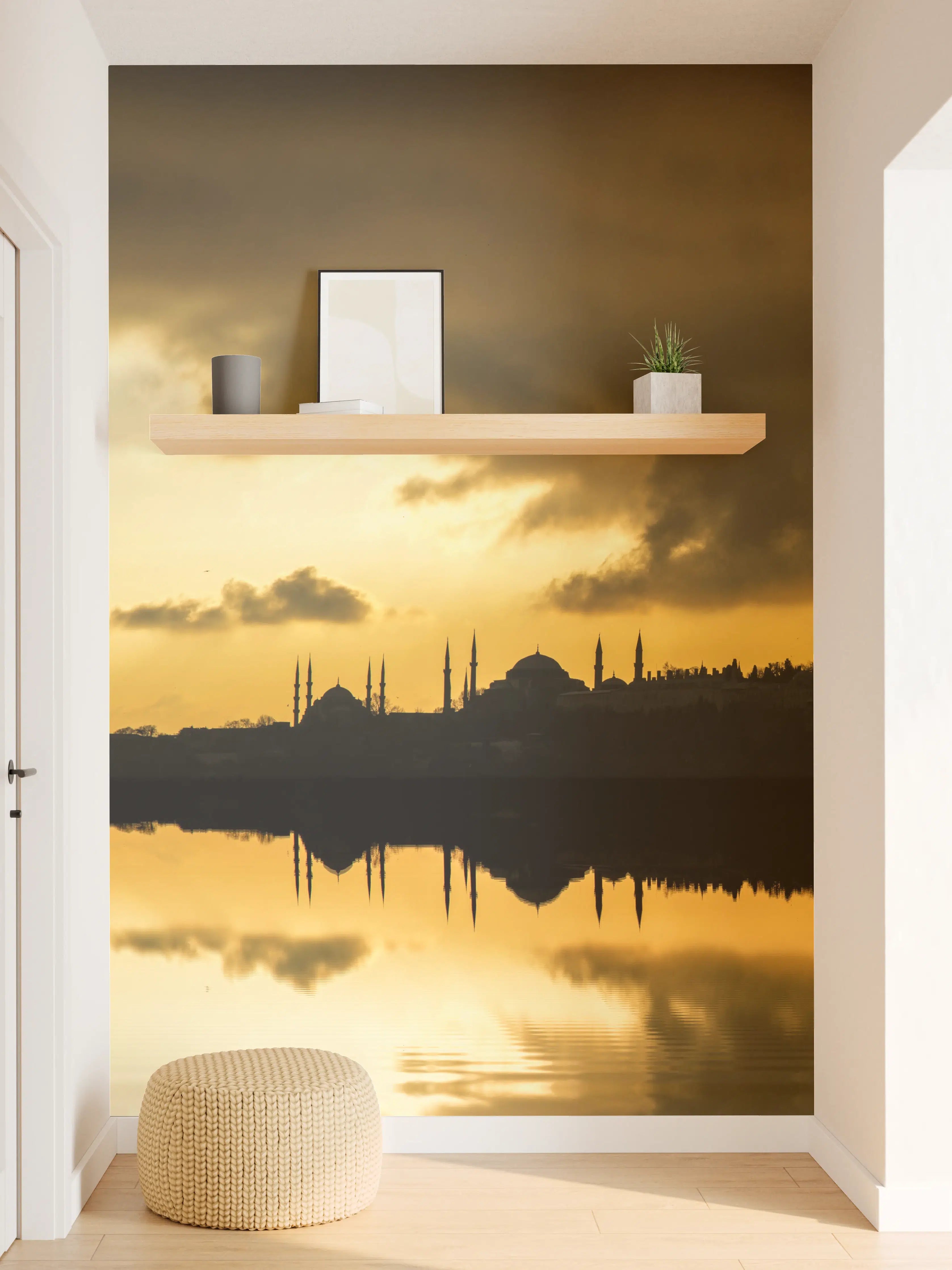Wandverkleidung Flur - Sonnenuntergang Istanbul - Kiz kulesi