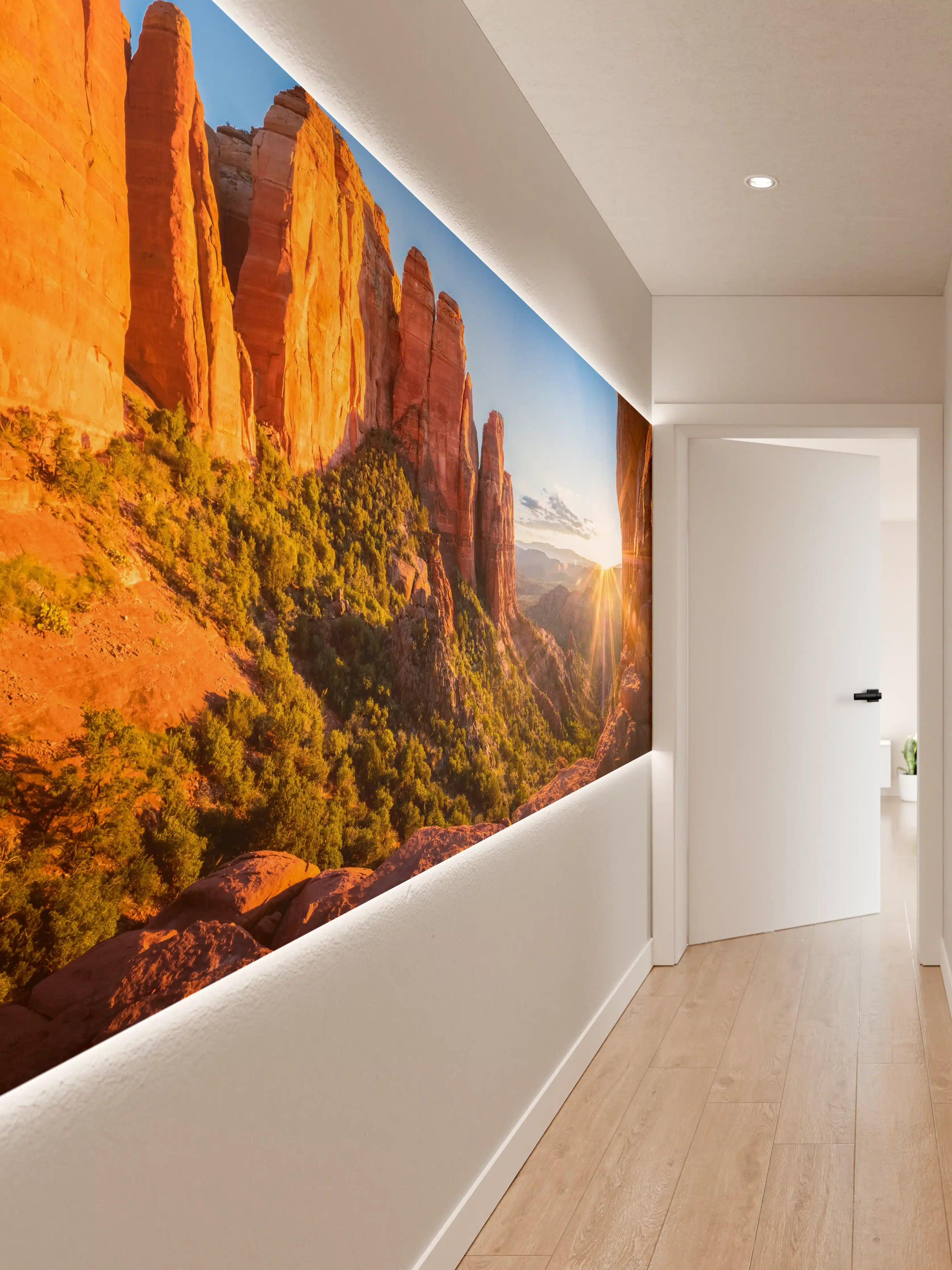 Wandverkleidung Flur - Sonnenuntergang in Sedona