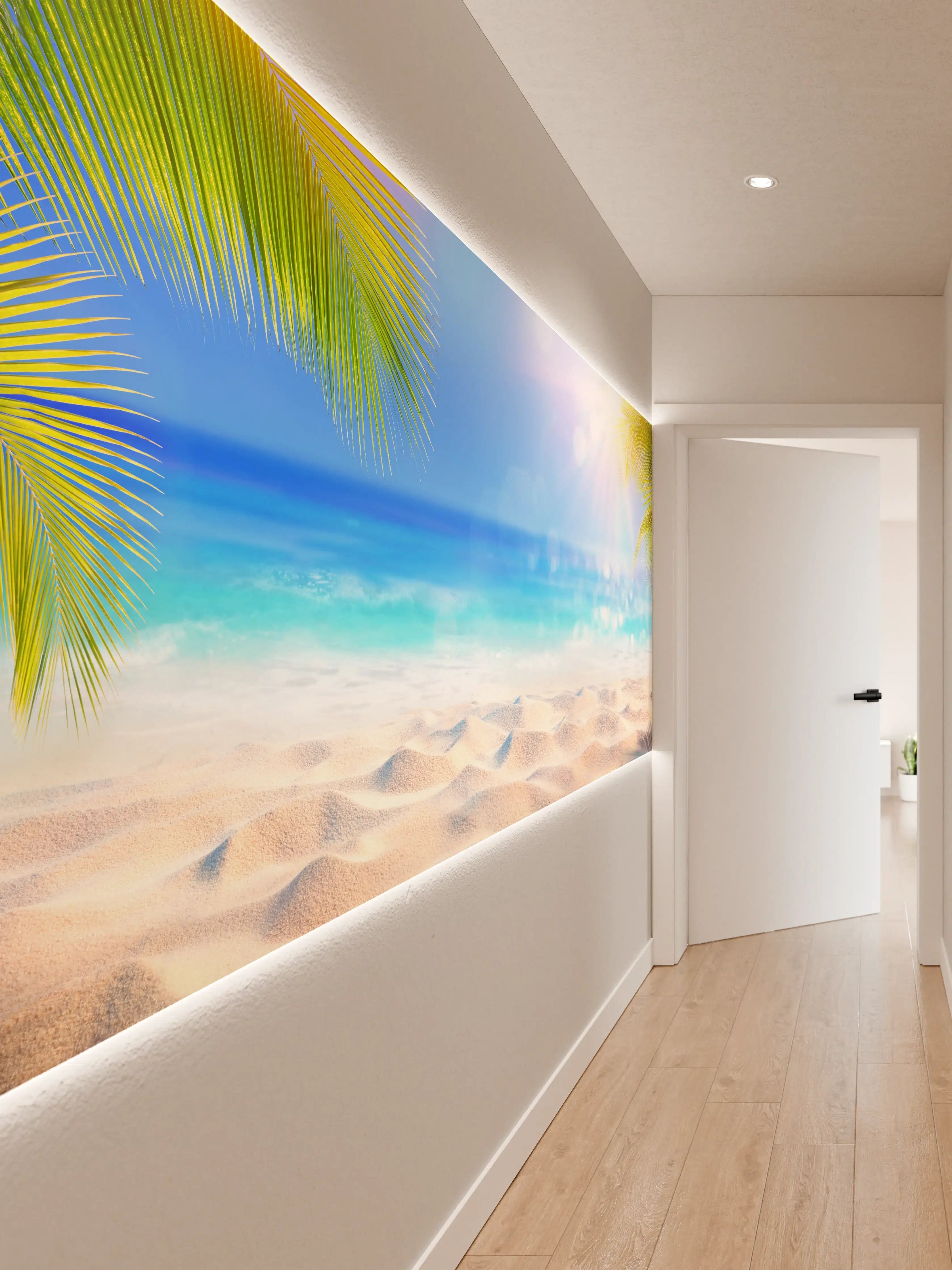 Wandverkleidung Flur - Sonniger tropischer Strand