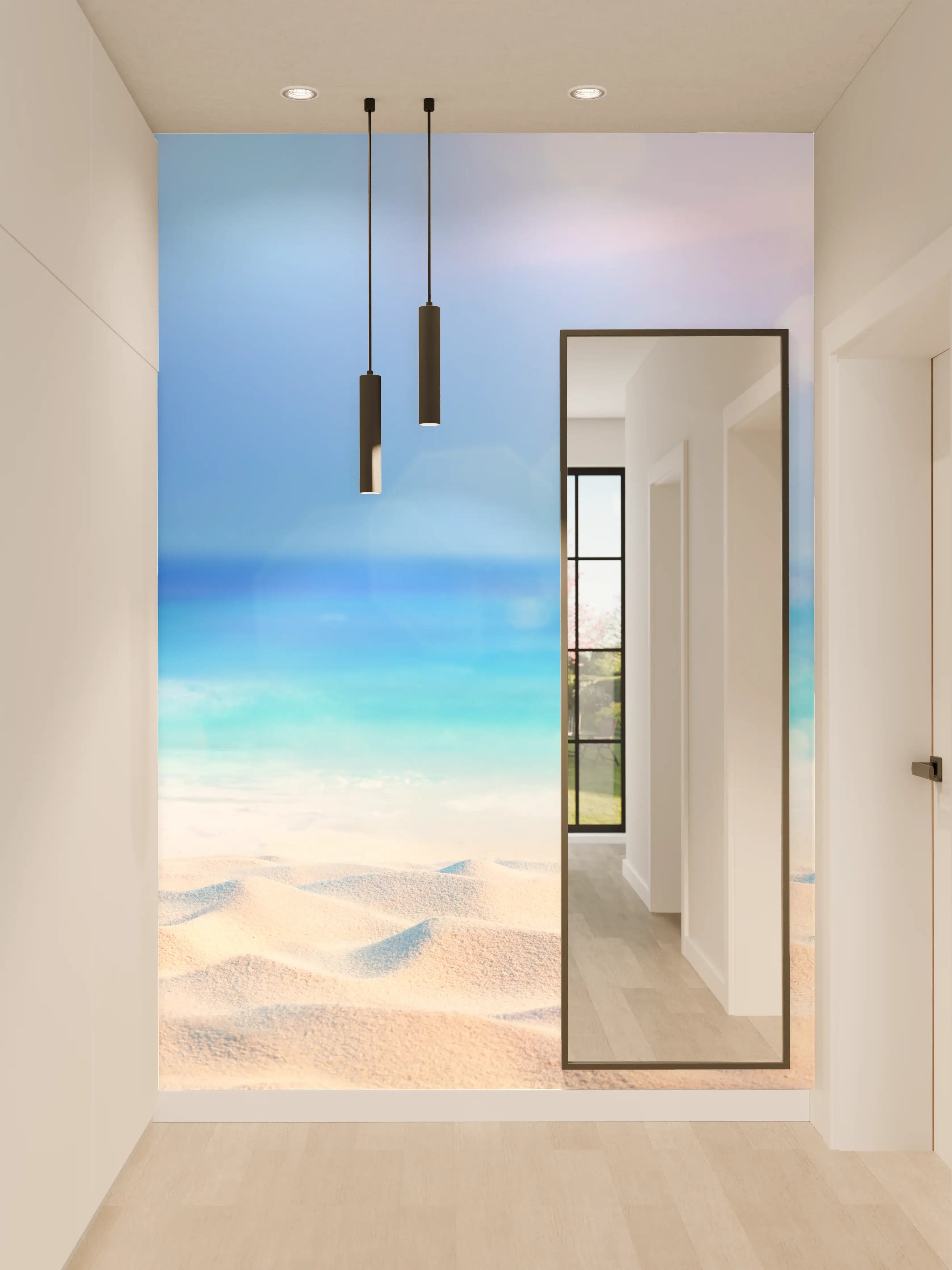 Wandverkleidung Flur - Sonniger tropischer Strand