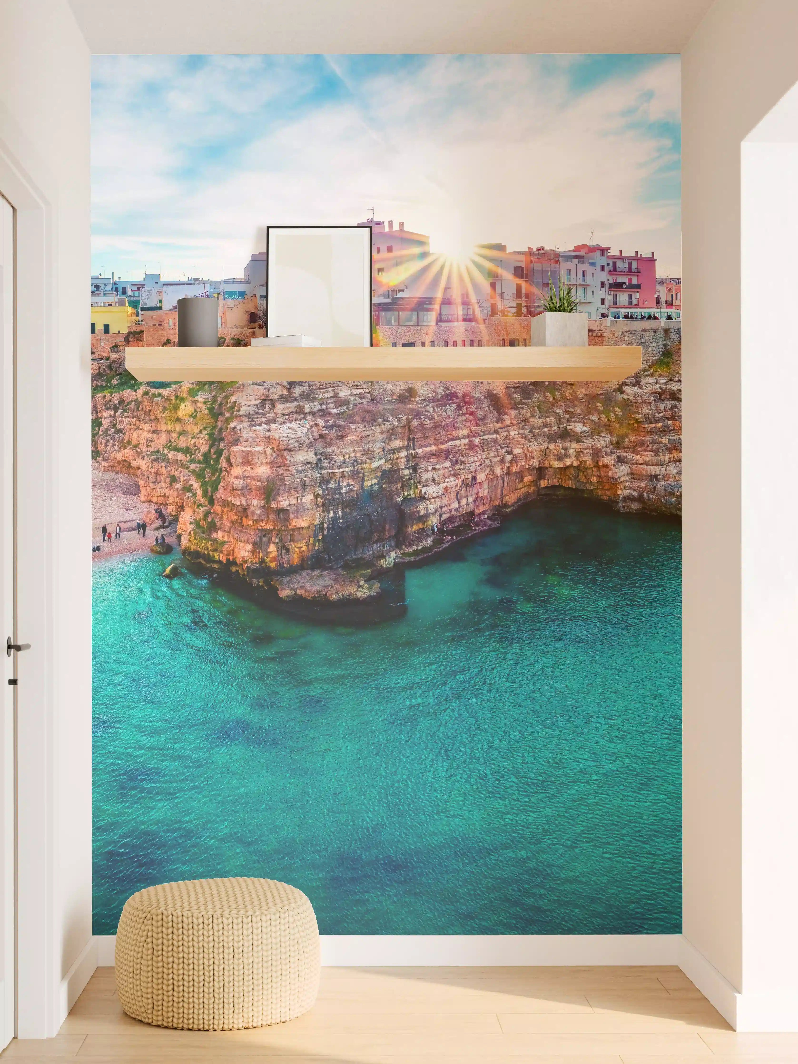 Wandverkleidung Flur - Stadtbild von Polignano a Mare