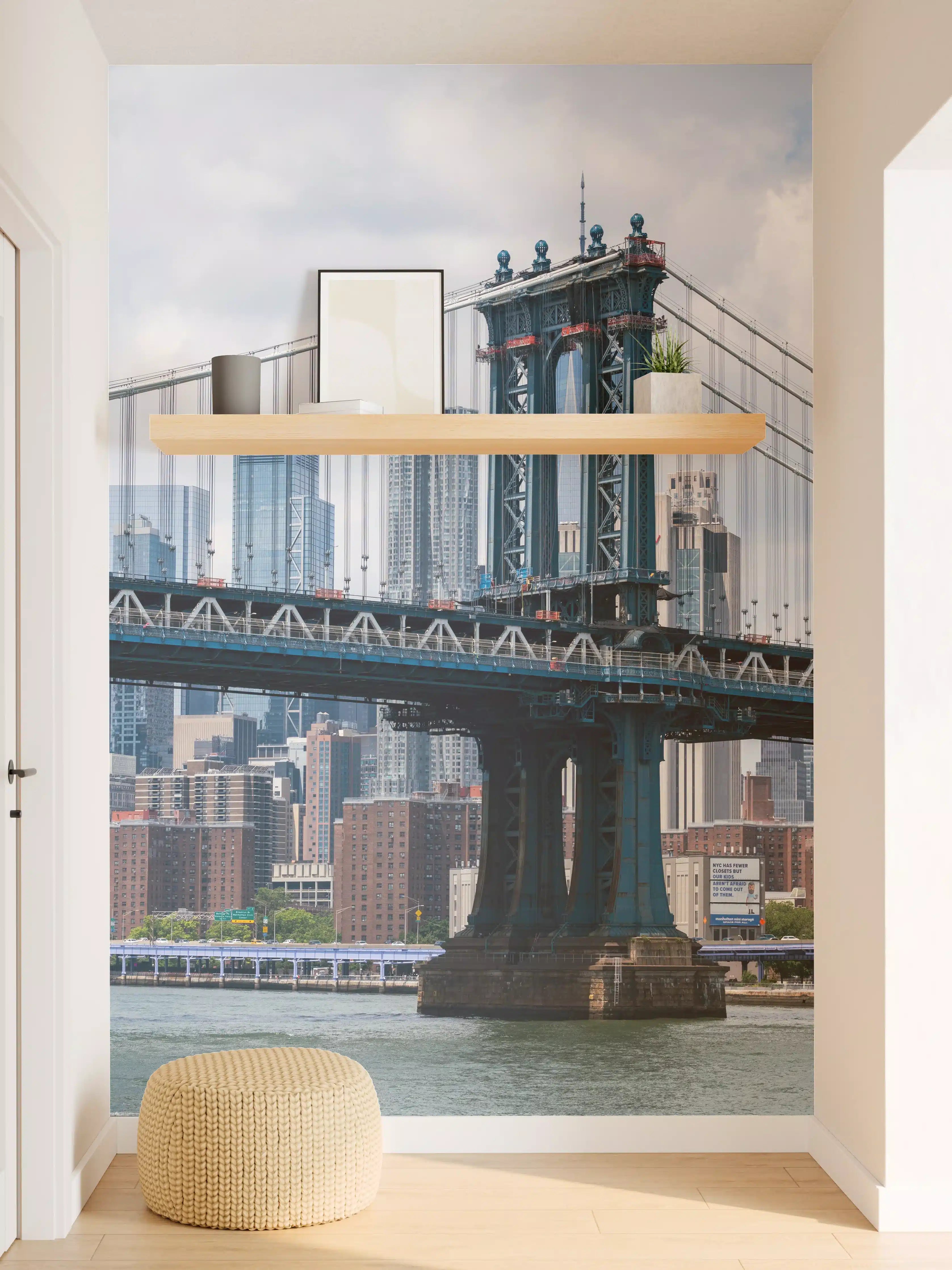 Wandverkleidung Flur - Stunning Brooklyn Bridge Skyline