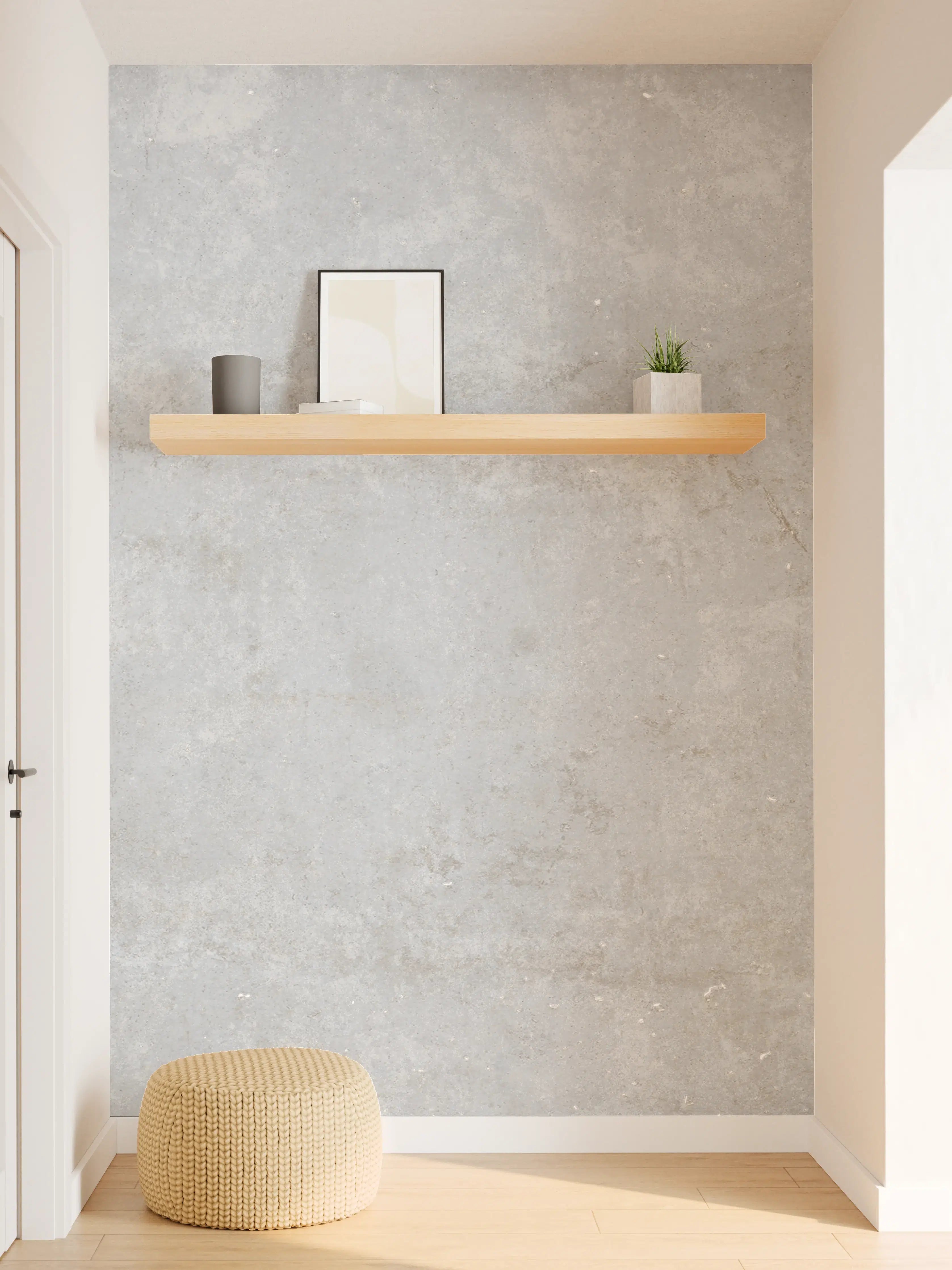 Wandverkleidung Flur - Textur Grau-Weißer Marmor