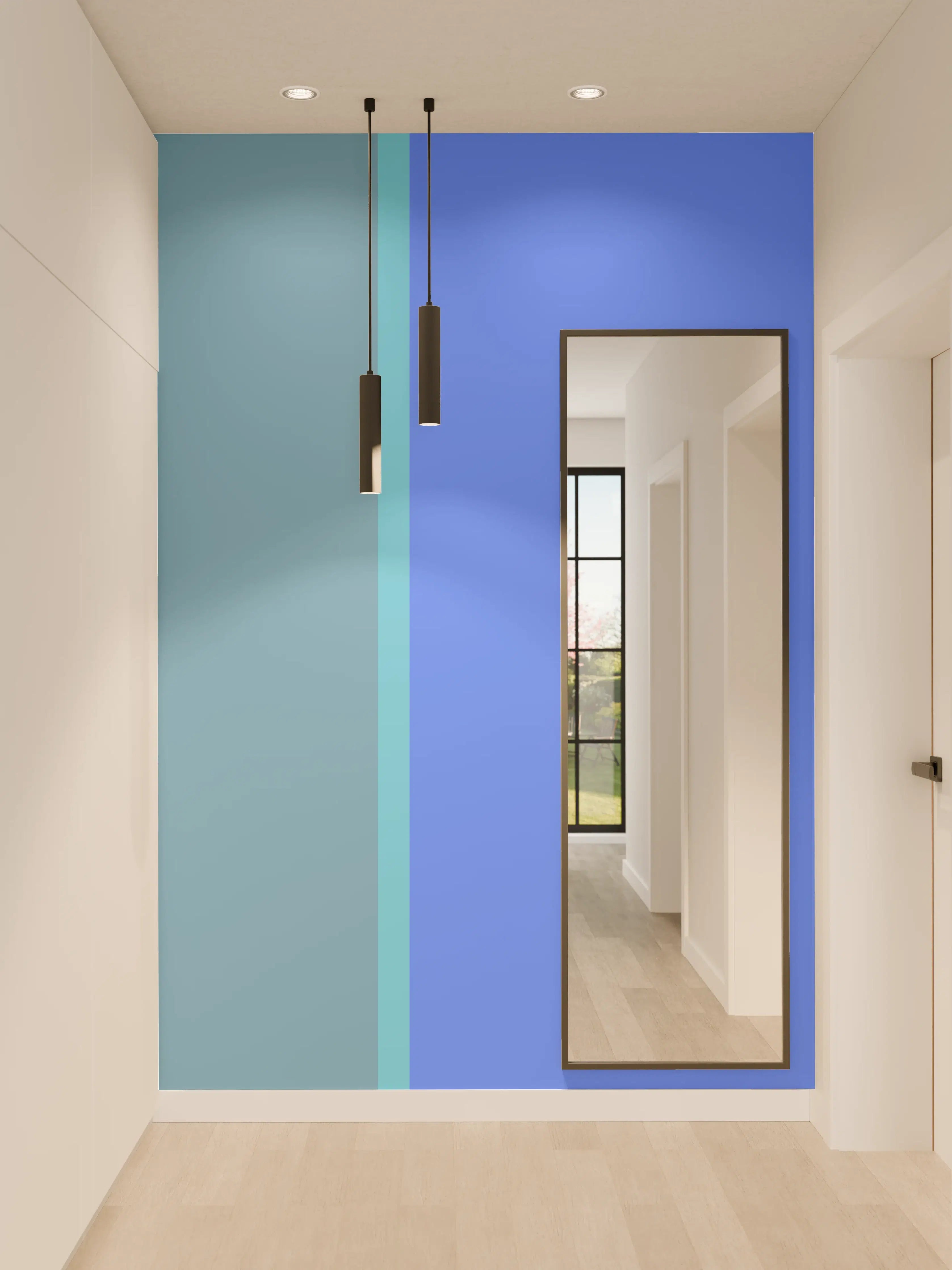 Wandverkleidung Flur - The Blues - Easy Vertical - Cornflower