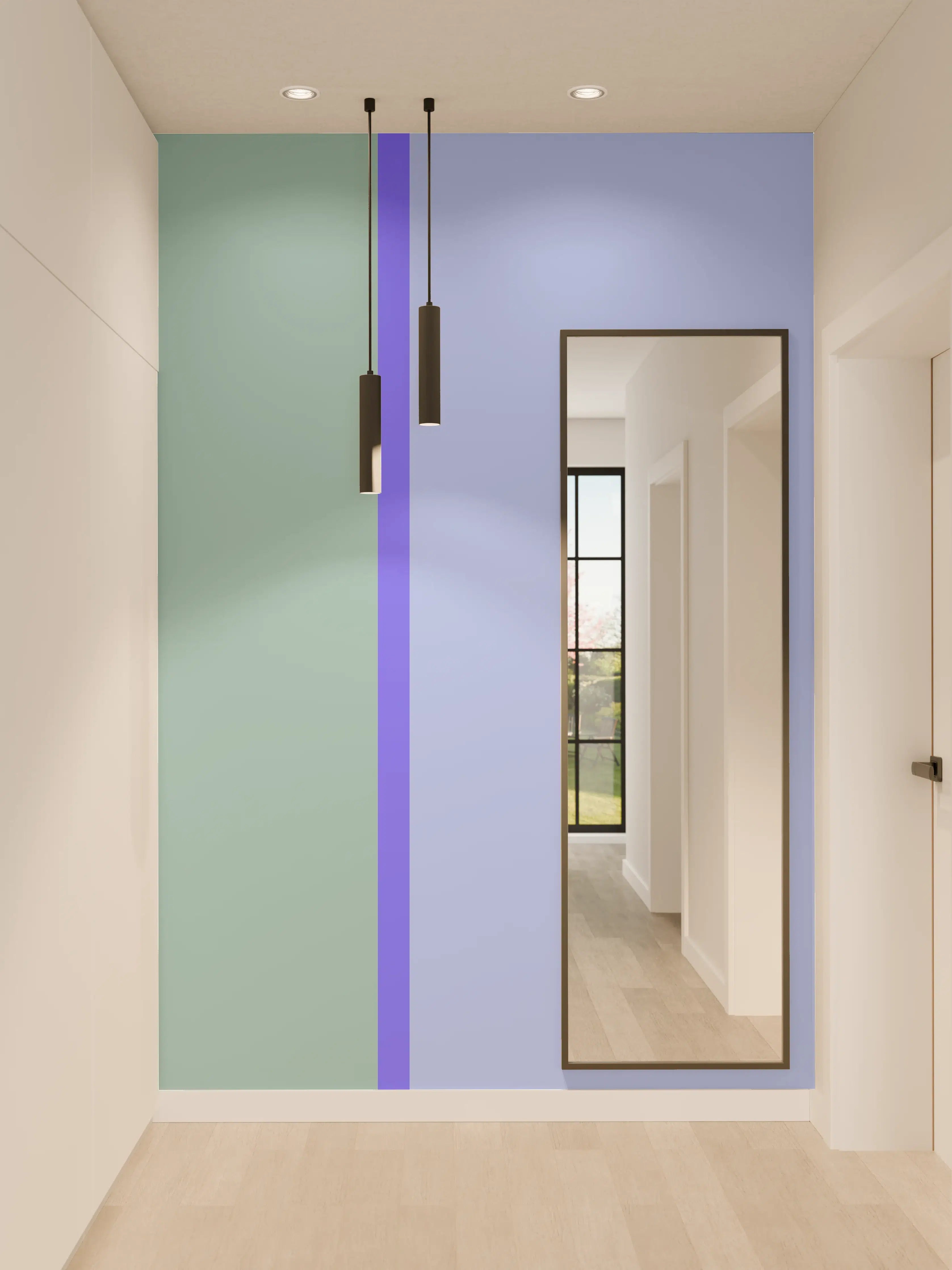 Wandverkleidung Flur - The Blues - Easy Vertical - Lavender