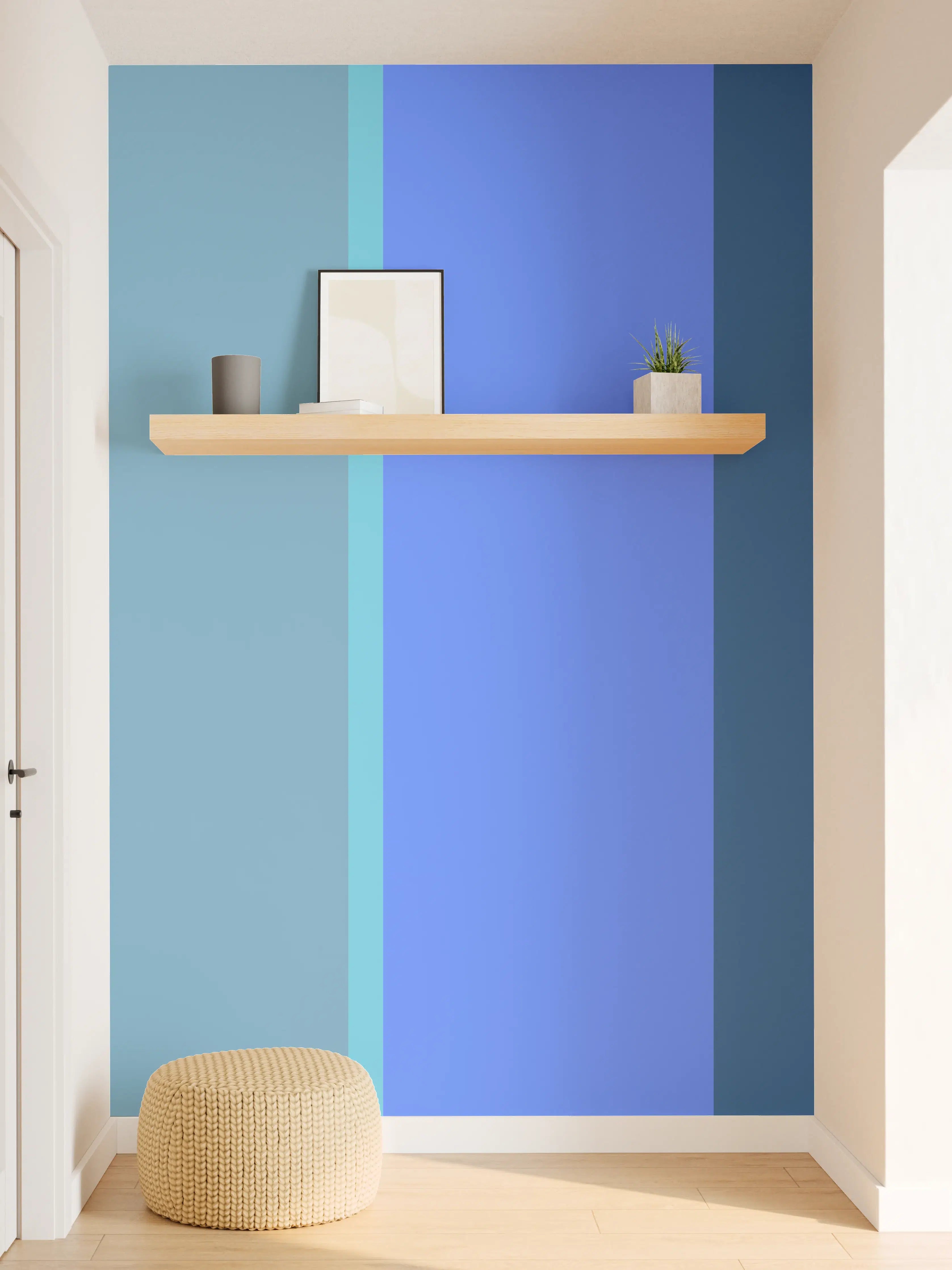 Wandverkleidung Flur - The Blues - Vertical - Cornflower