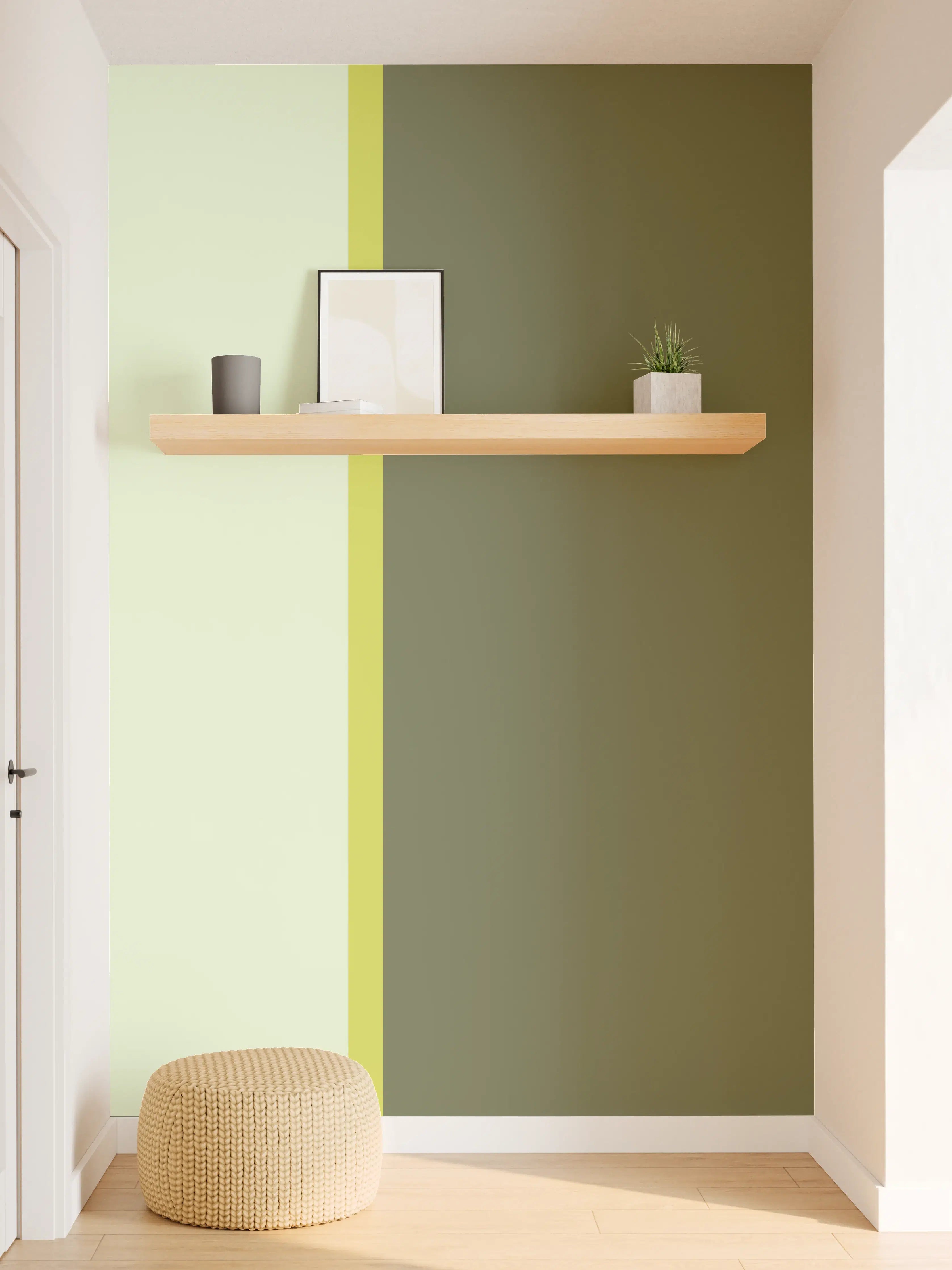 Wandverkleidung Flur - The Greens - Easy Vertical - Olive