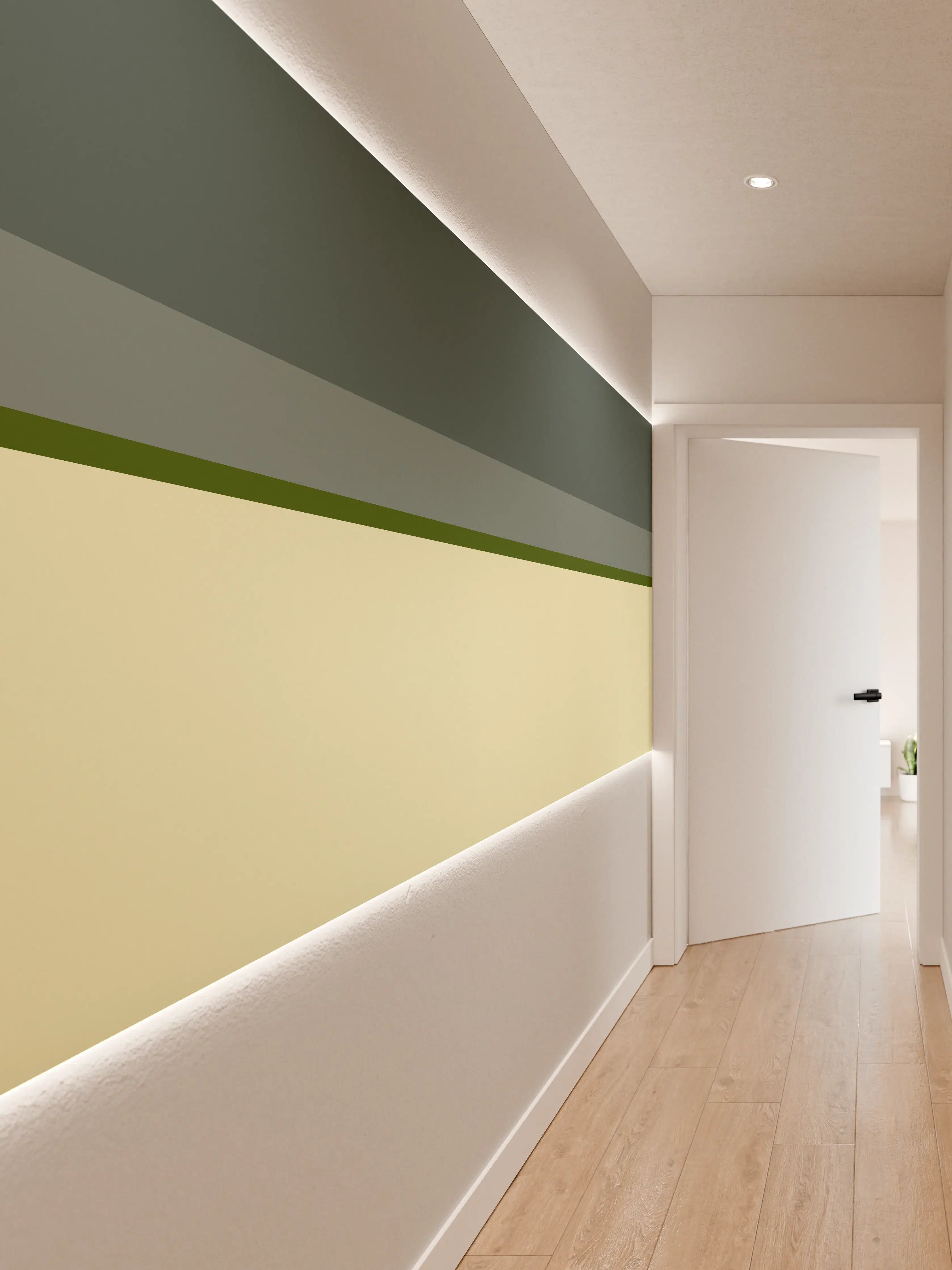 Wandverkleidung Flur - The Greens - Horizontal - Avocado