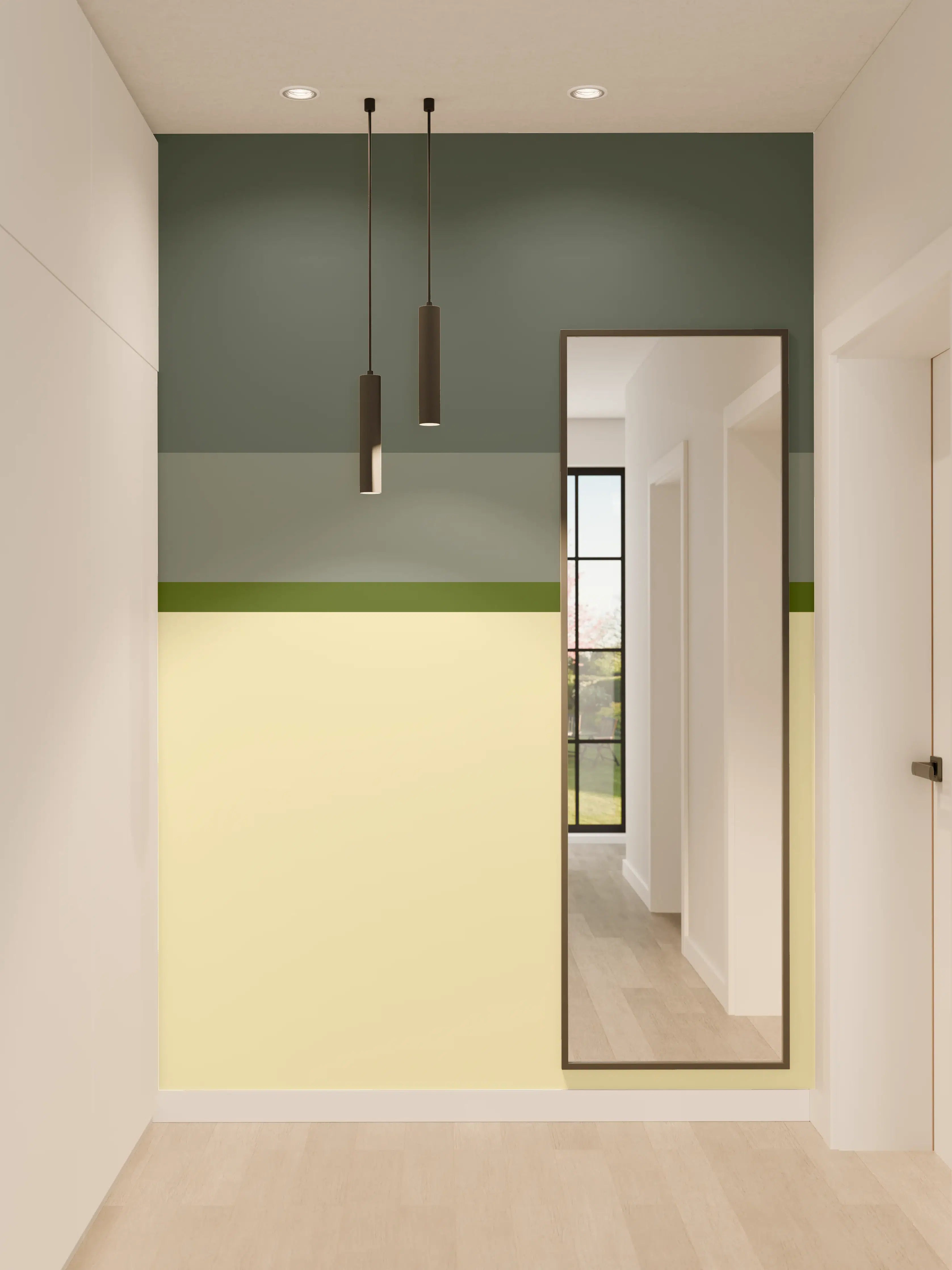 Wandverkleidung Flur - The Greens - Horizontal - Avocado