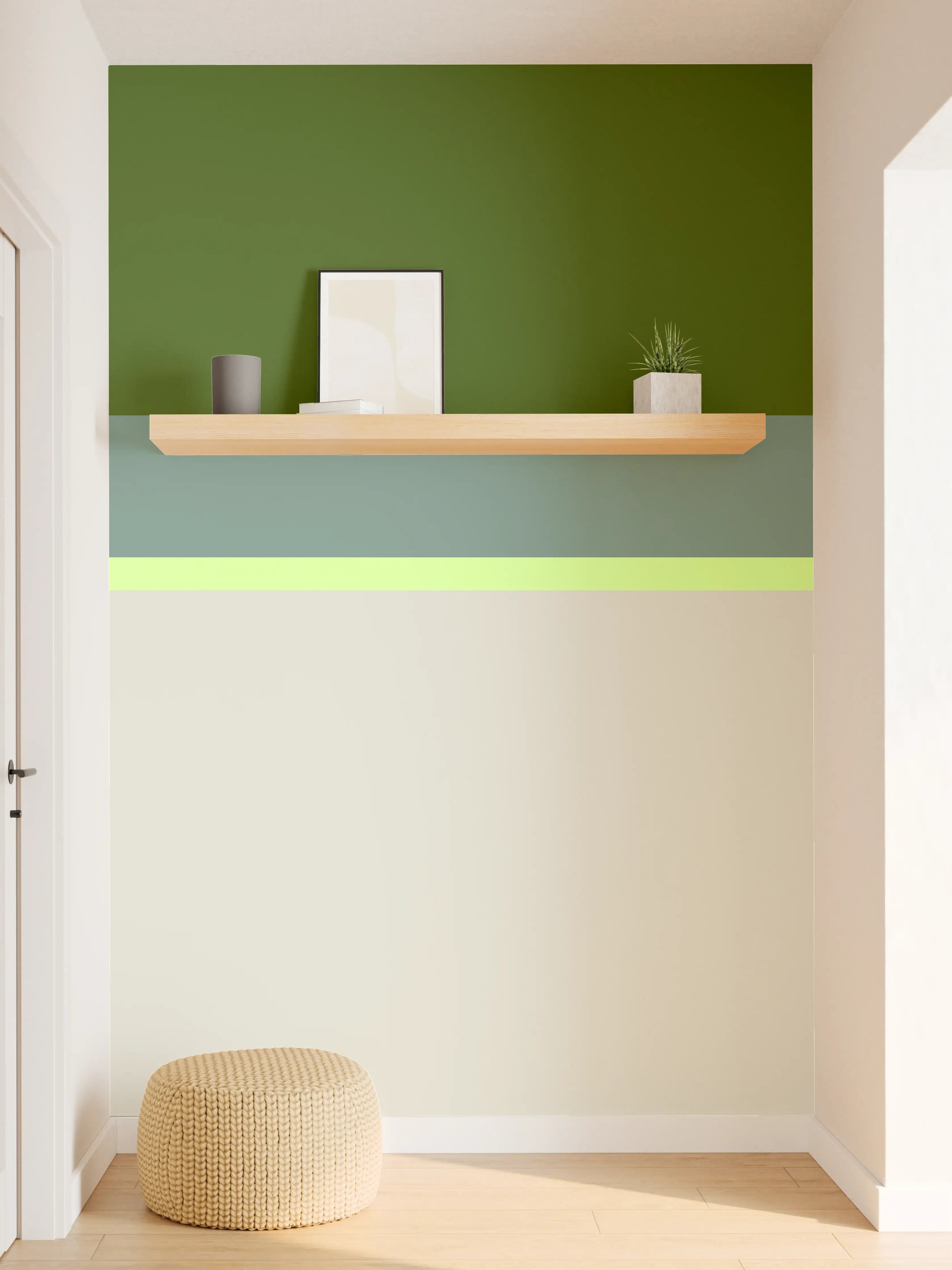 Wandverkleidung Flur - The Greens - Horizontal - Granny Smith