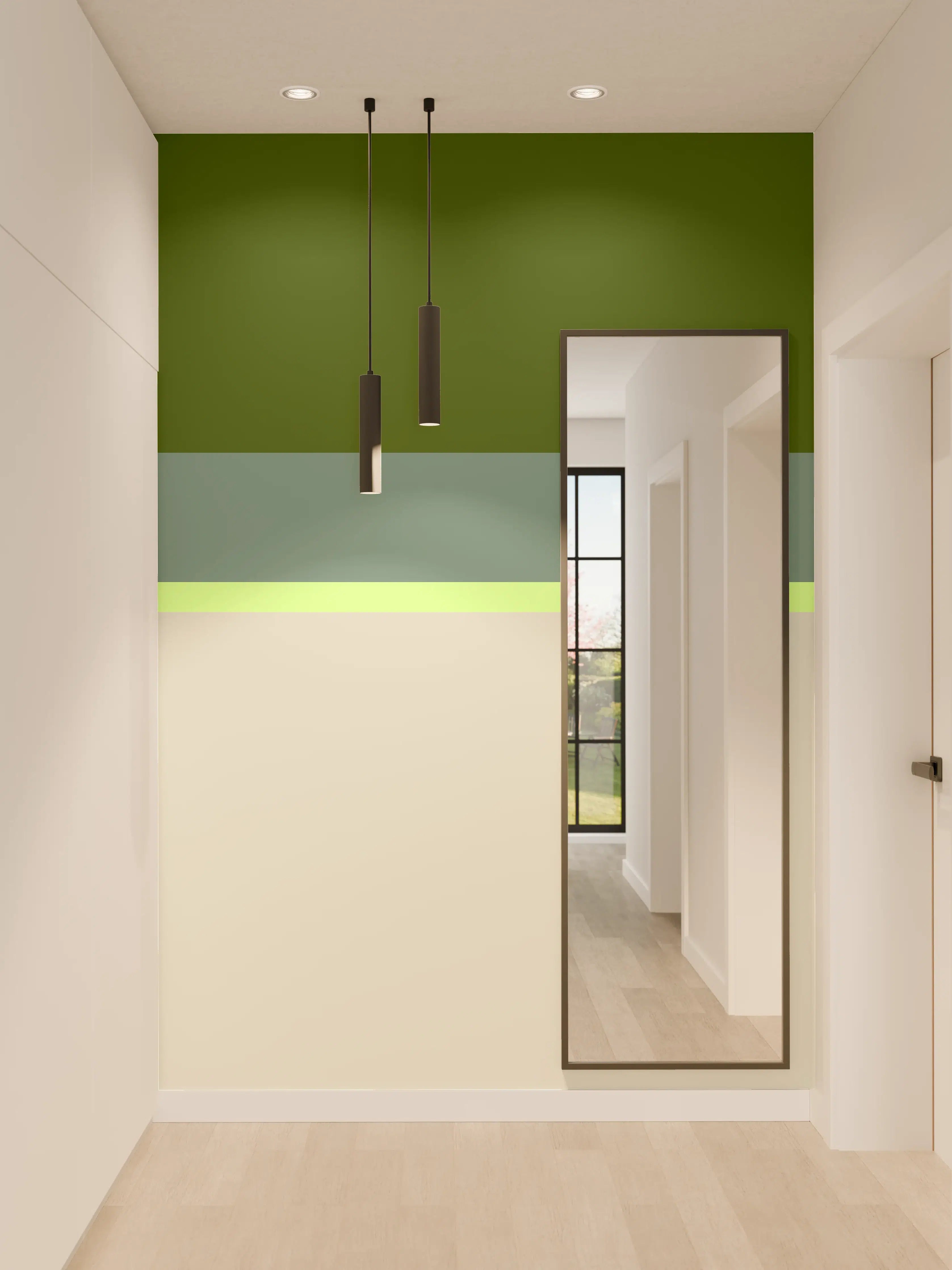Wandverkleidung Flur - The Greens - Horizontal - Granny Smith