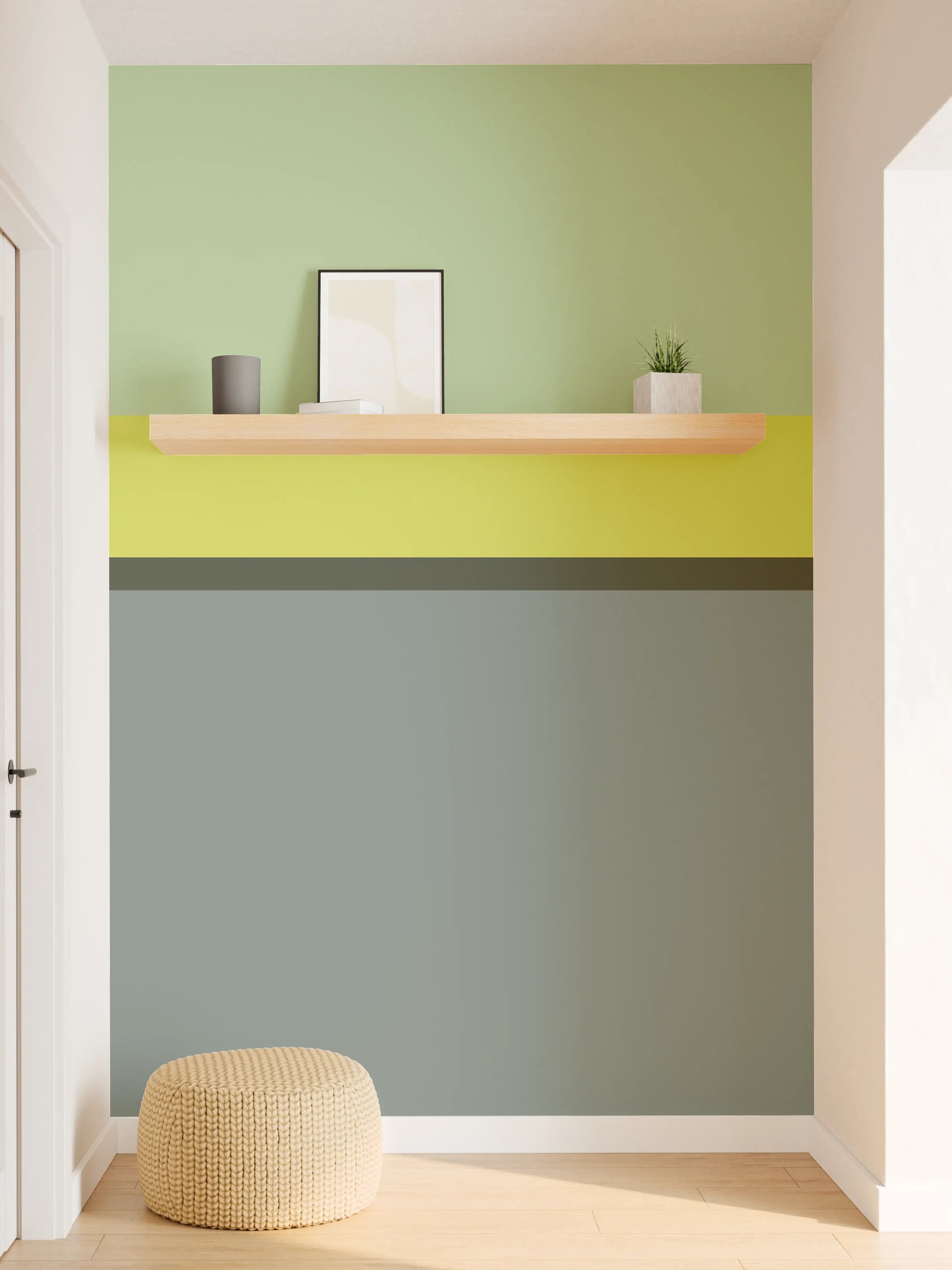 Wandverkleidung Flur - The Greens - Horizontal - Matcha