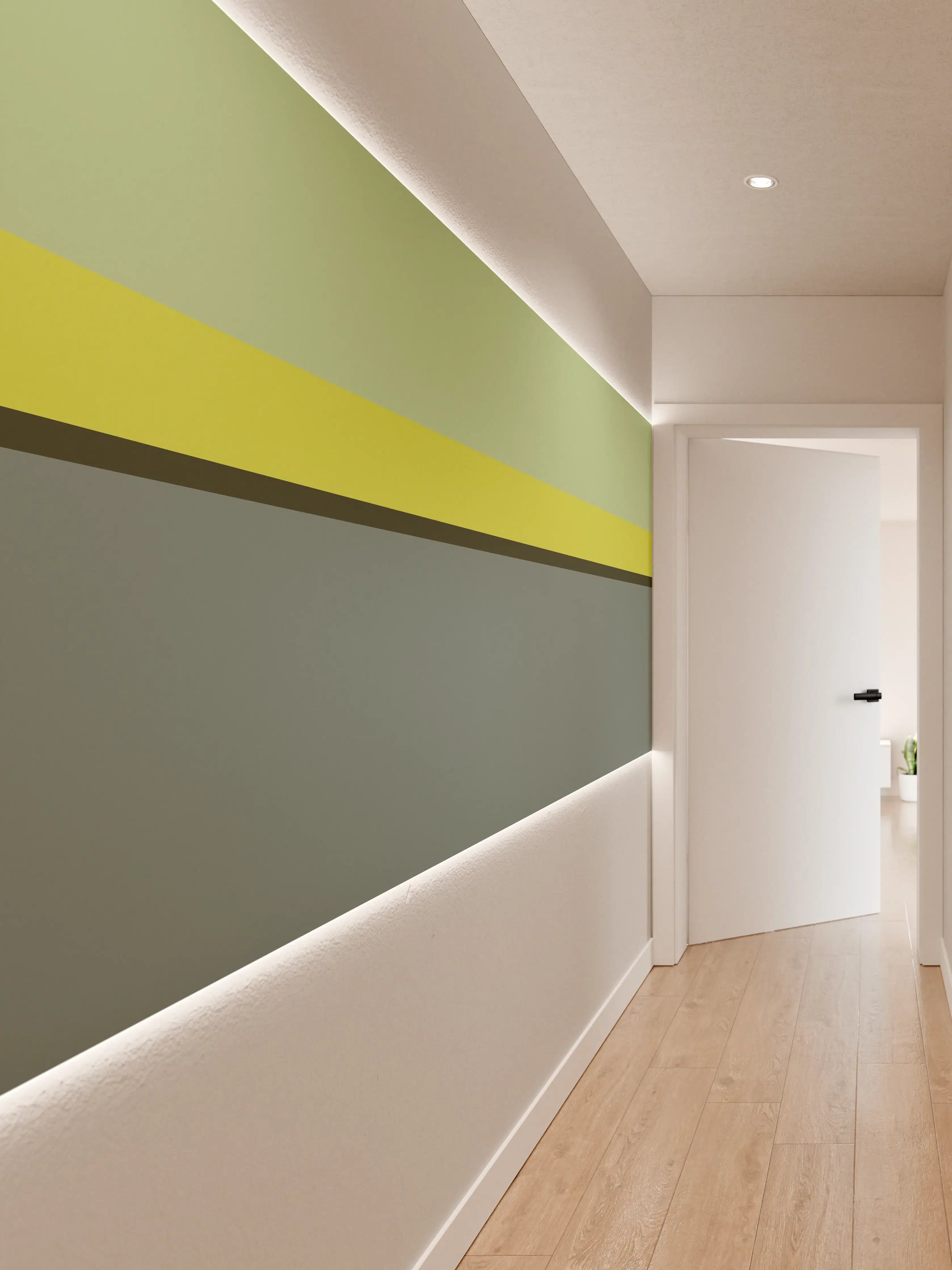 Wandverkleidung Flur - The Greens - Horizontal - Matcha