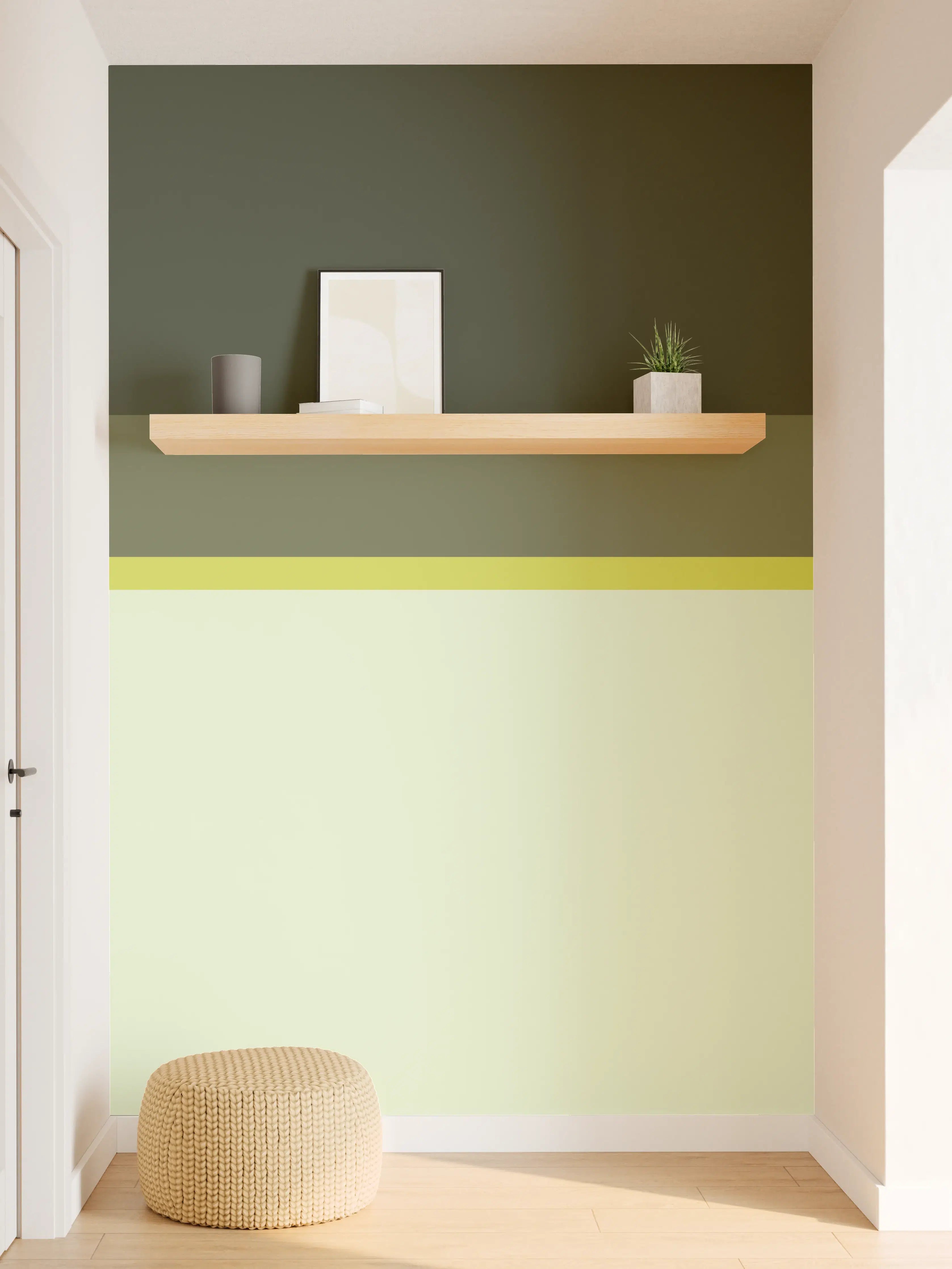 Wandverkleidung Flur - The Greens - Horizontal - Olive
