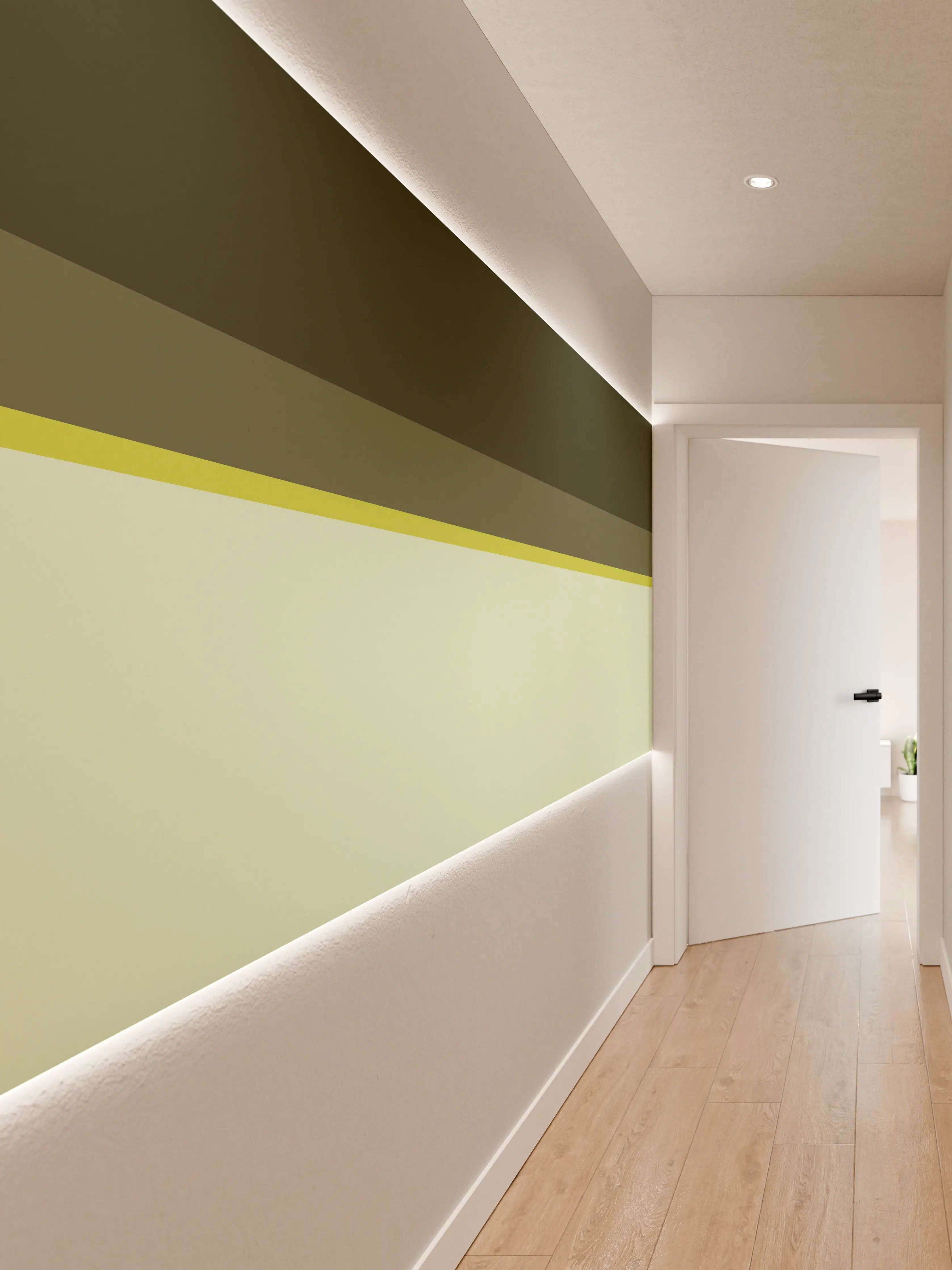 Wandverkleidung Flur - The Greens - Horizontal - Olive