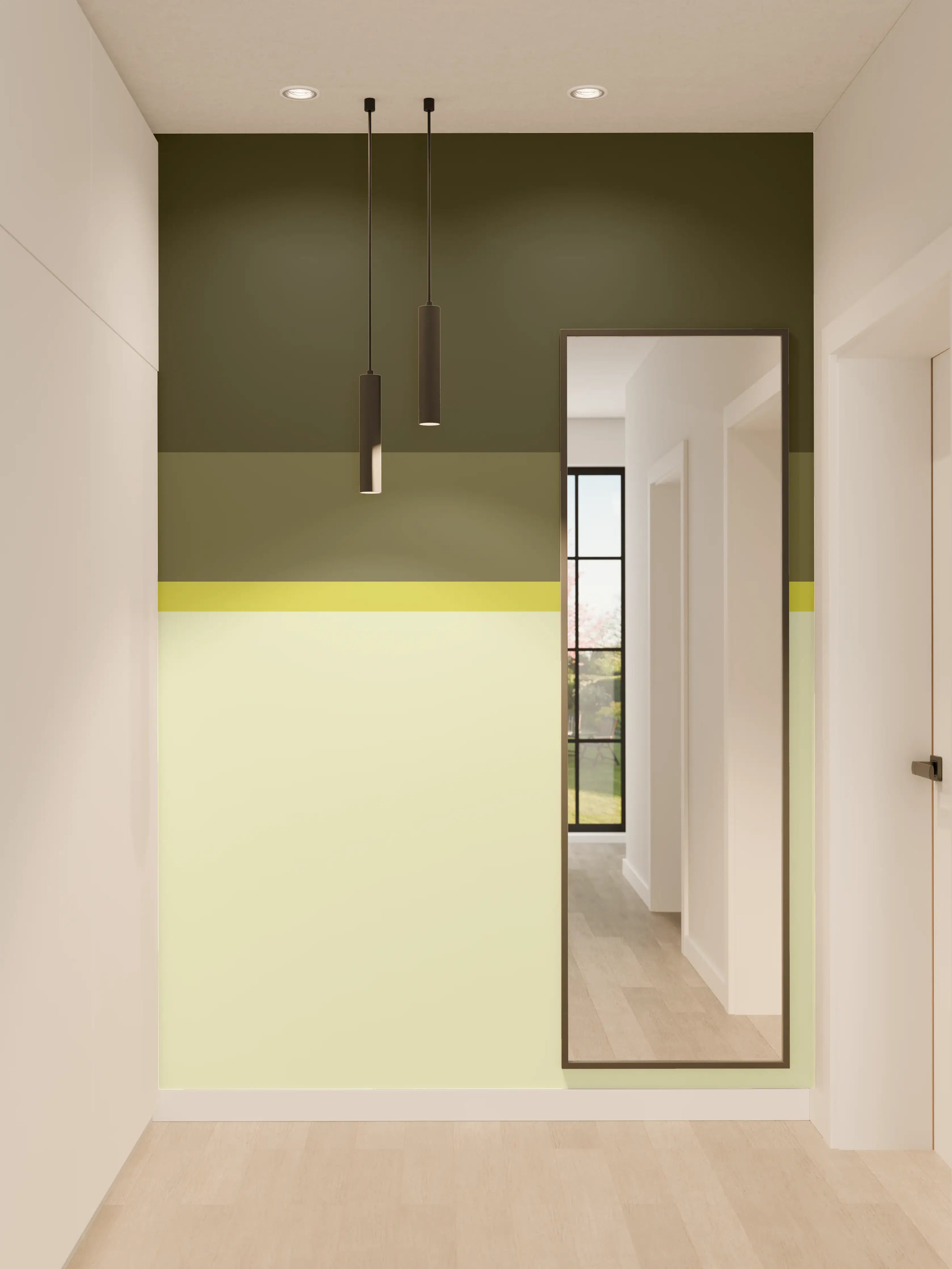 Wandverkleidung Flur - The Greens - Horizontal - Olive