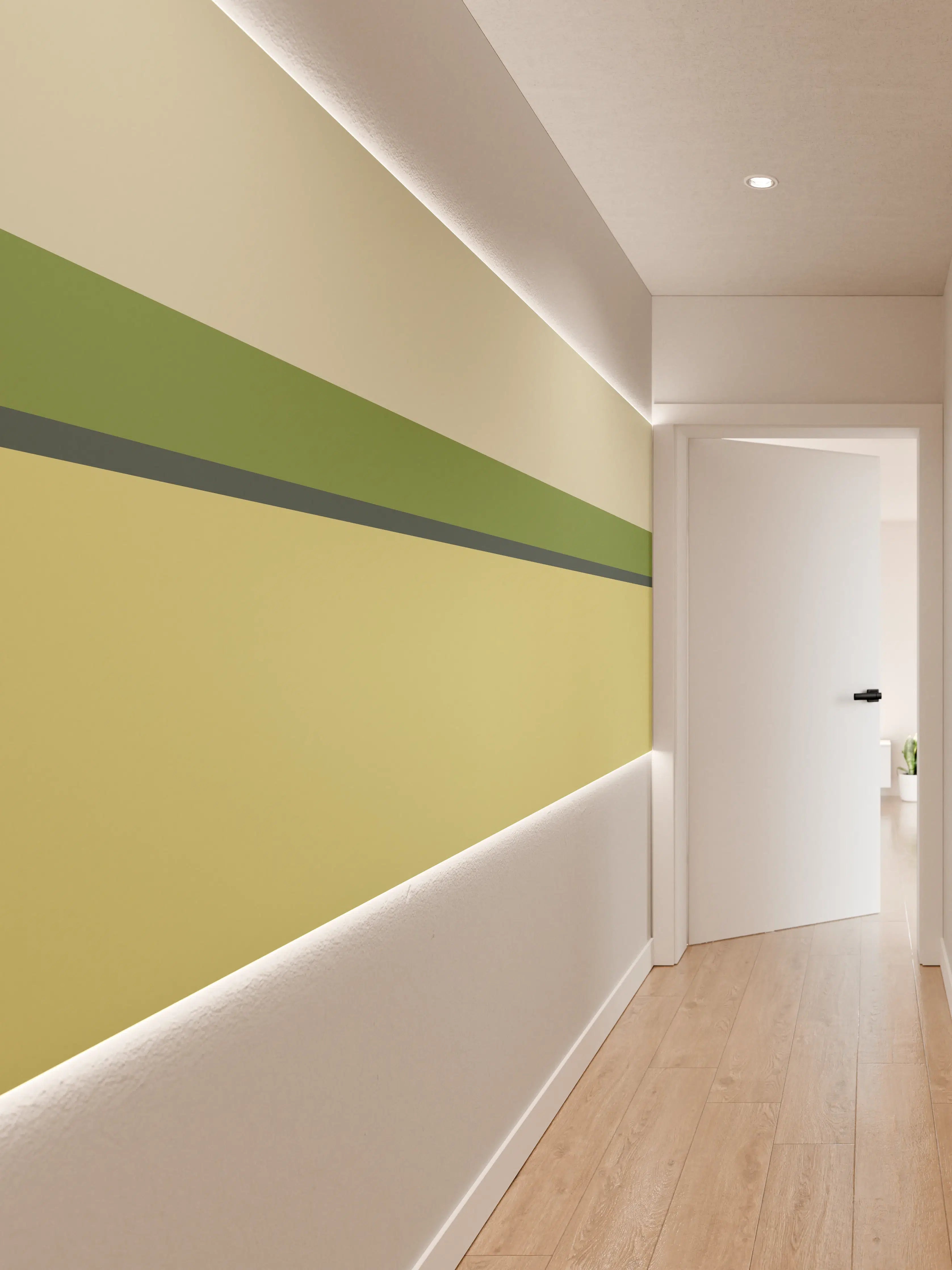 Wandverkleidung Flur - The Greens - Horizontal - Pistachio
