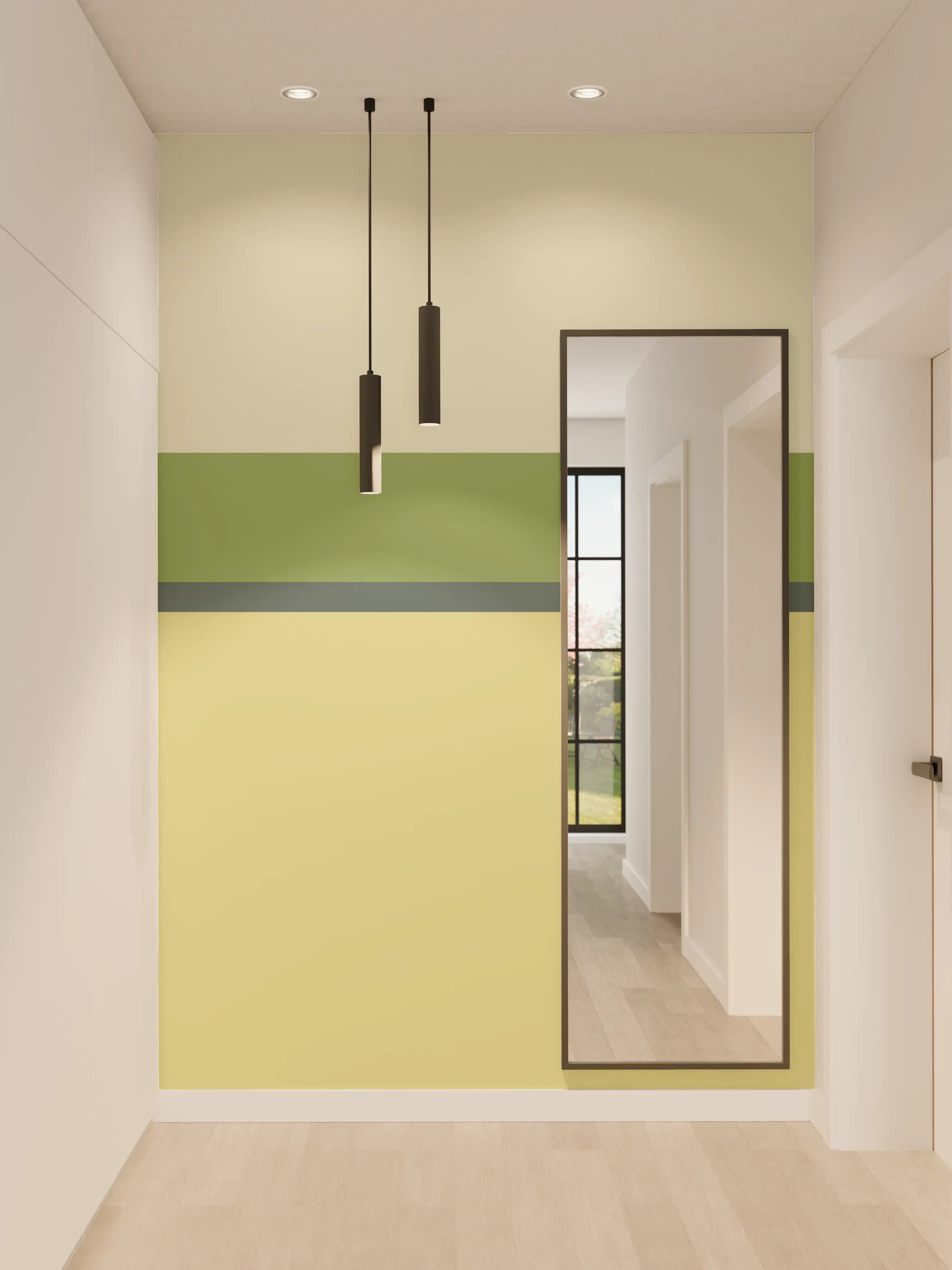 Wandverkleidung Flur - The Greens - Horizontal - Pistachio
