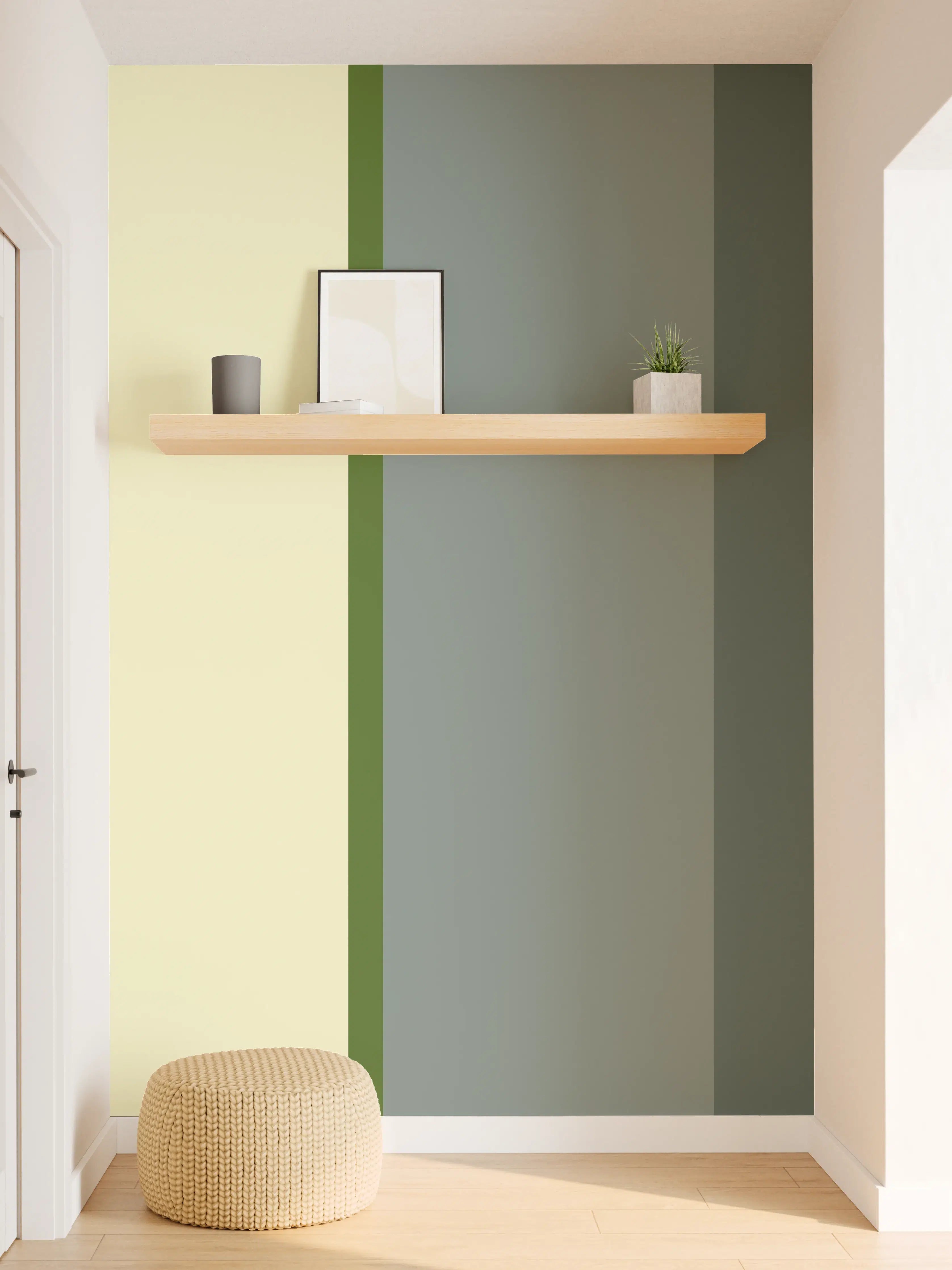 Wandverkleidung Flur - The Greens - Vertical - Avocado