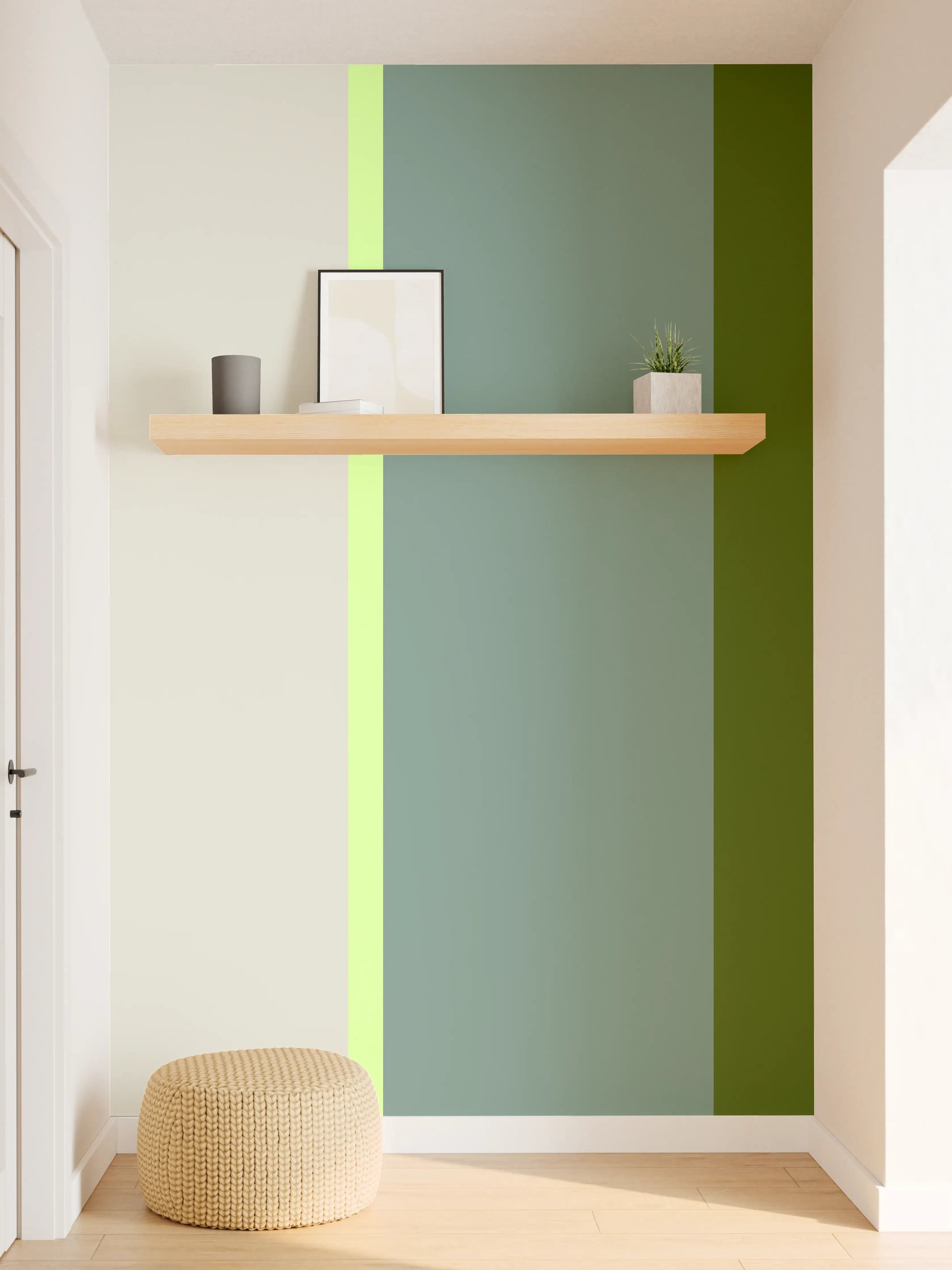 Wandverkleidung Flur - The Greens - Vertical - Granny Smith