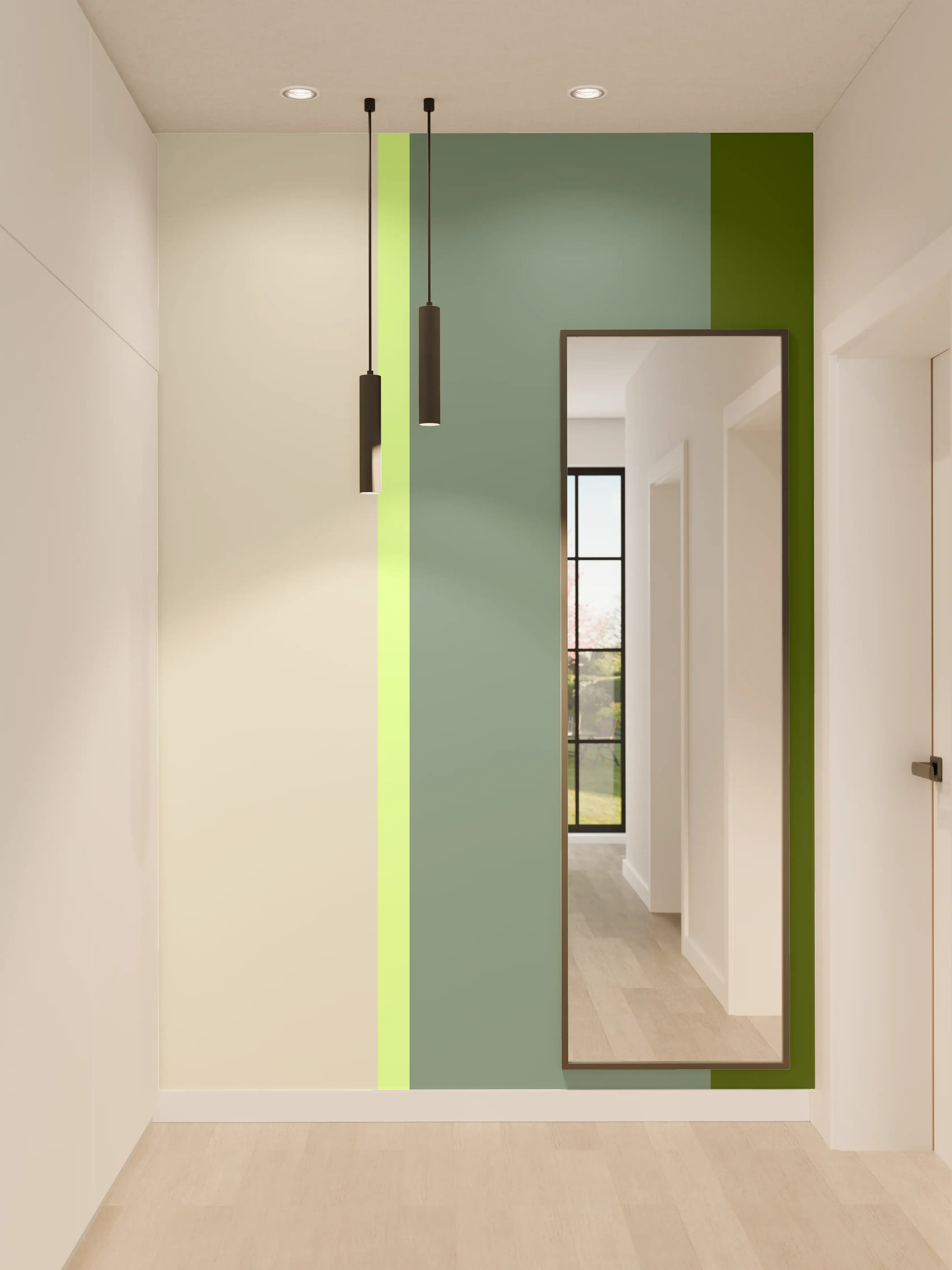 Wandverkleidung Flur - The Greens - Vertical - Granny Smith