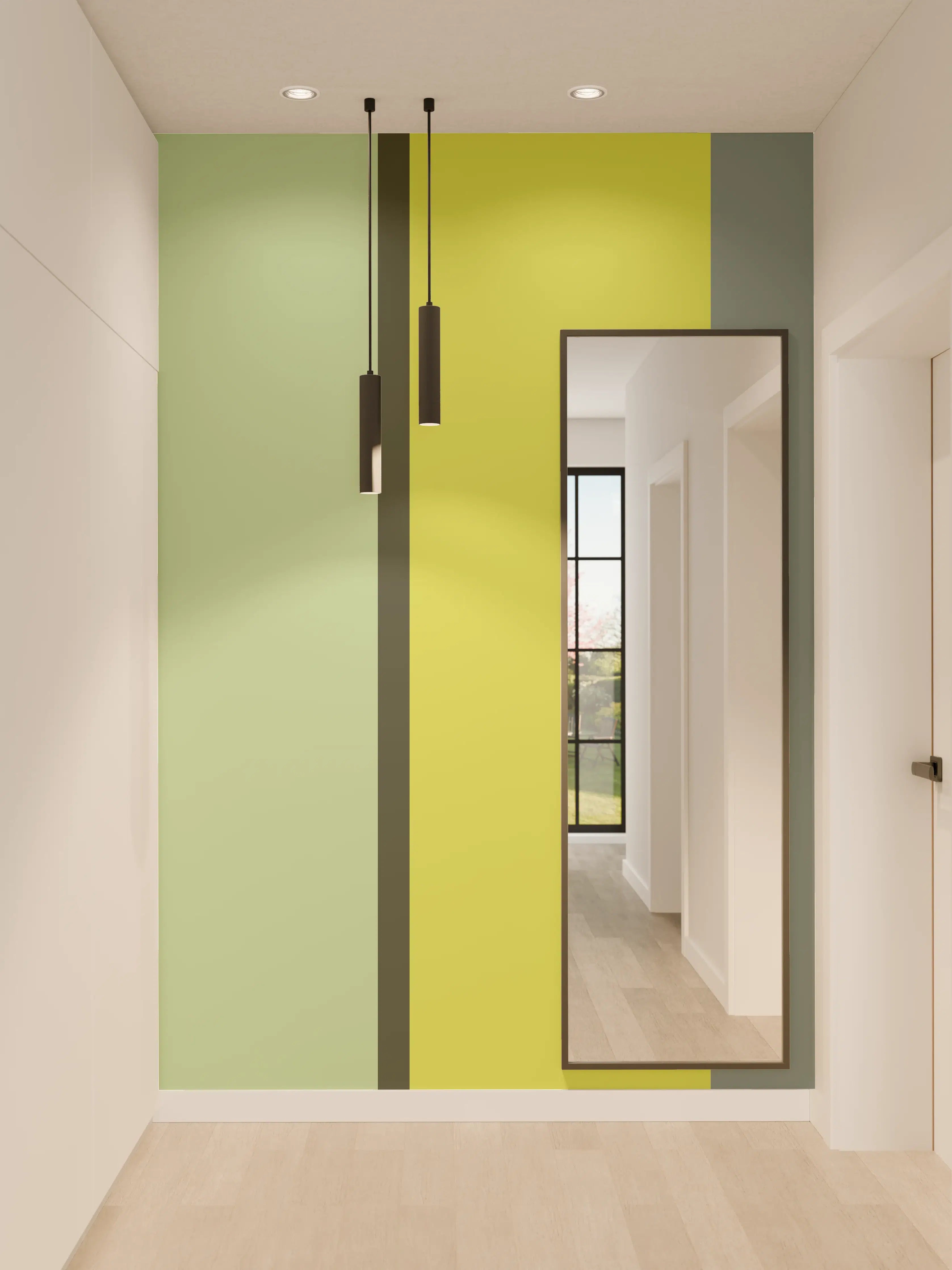 Wandverkleidung Flur - The Greens - Vertical - Matcha
