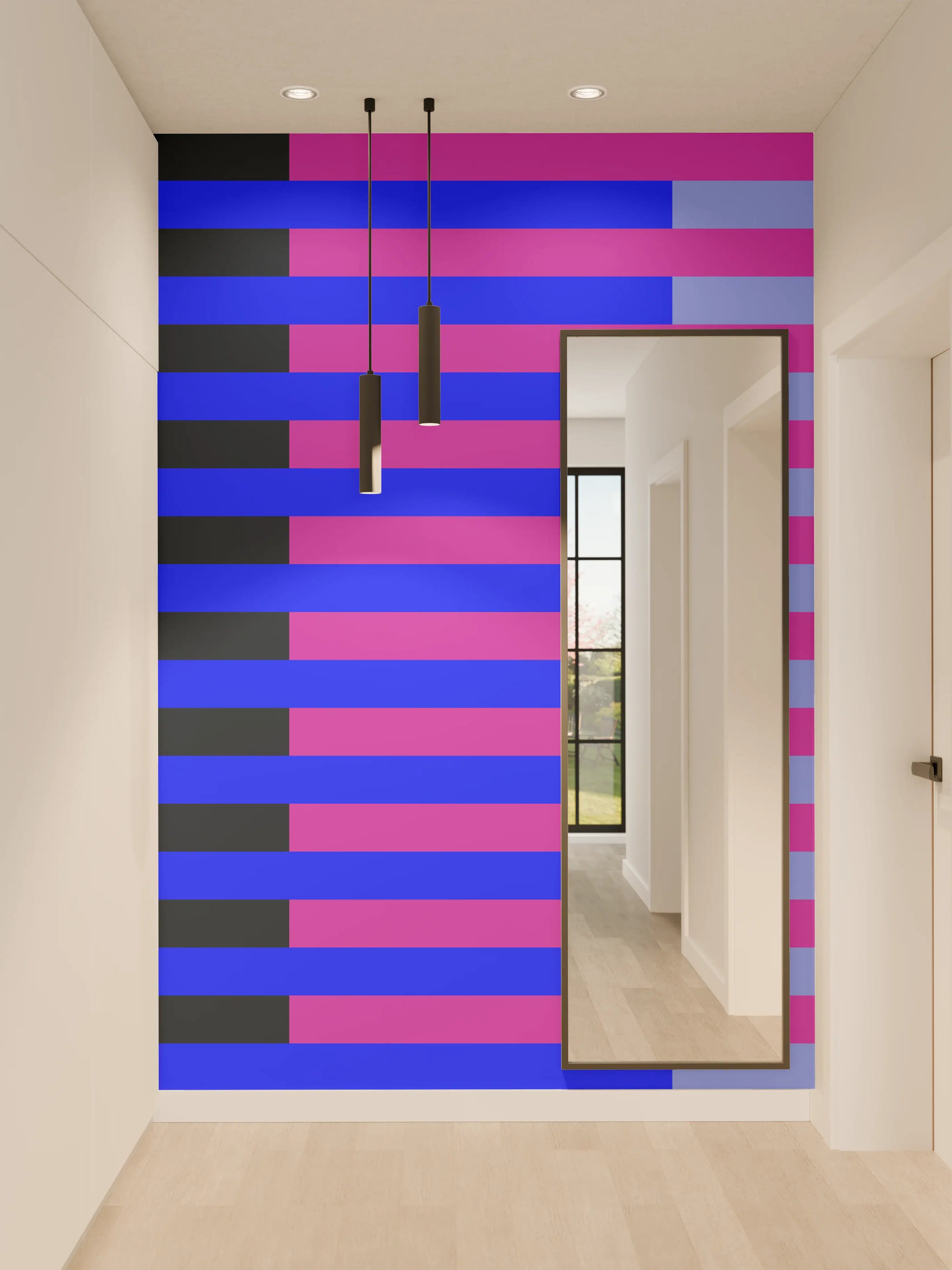 Wandverkleidung Flur - The Neons - Multy Stripes - Luna