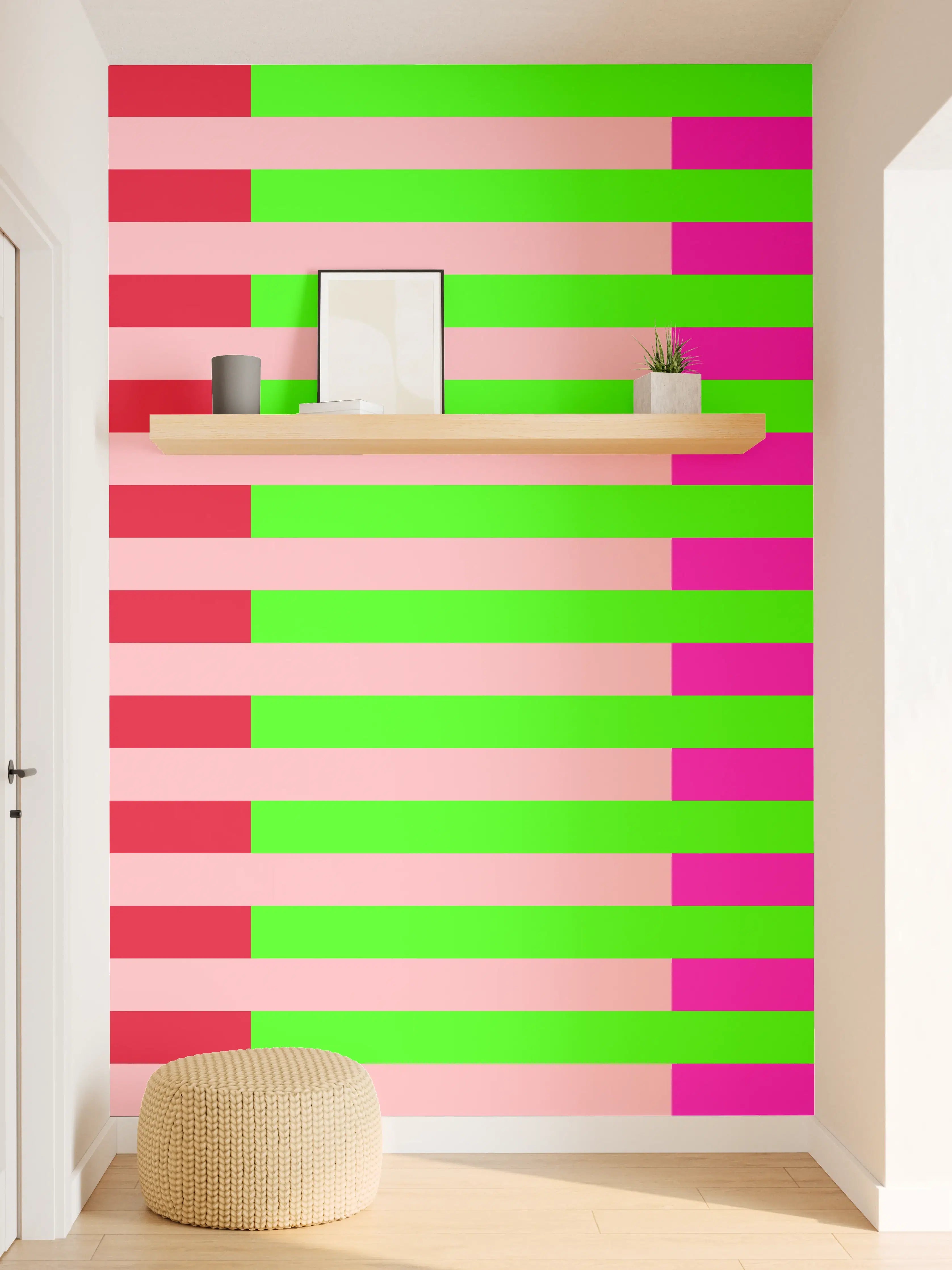 Wandverkleidung Flur - The Neons - Multy Stripes - Nox