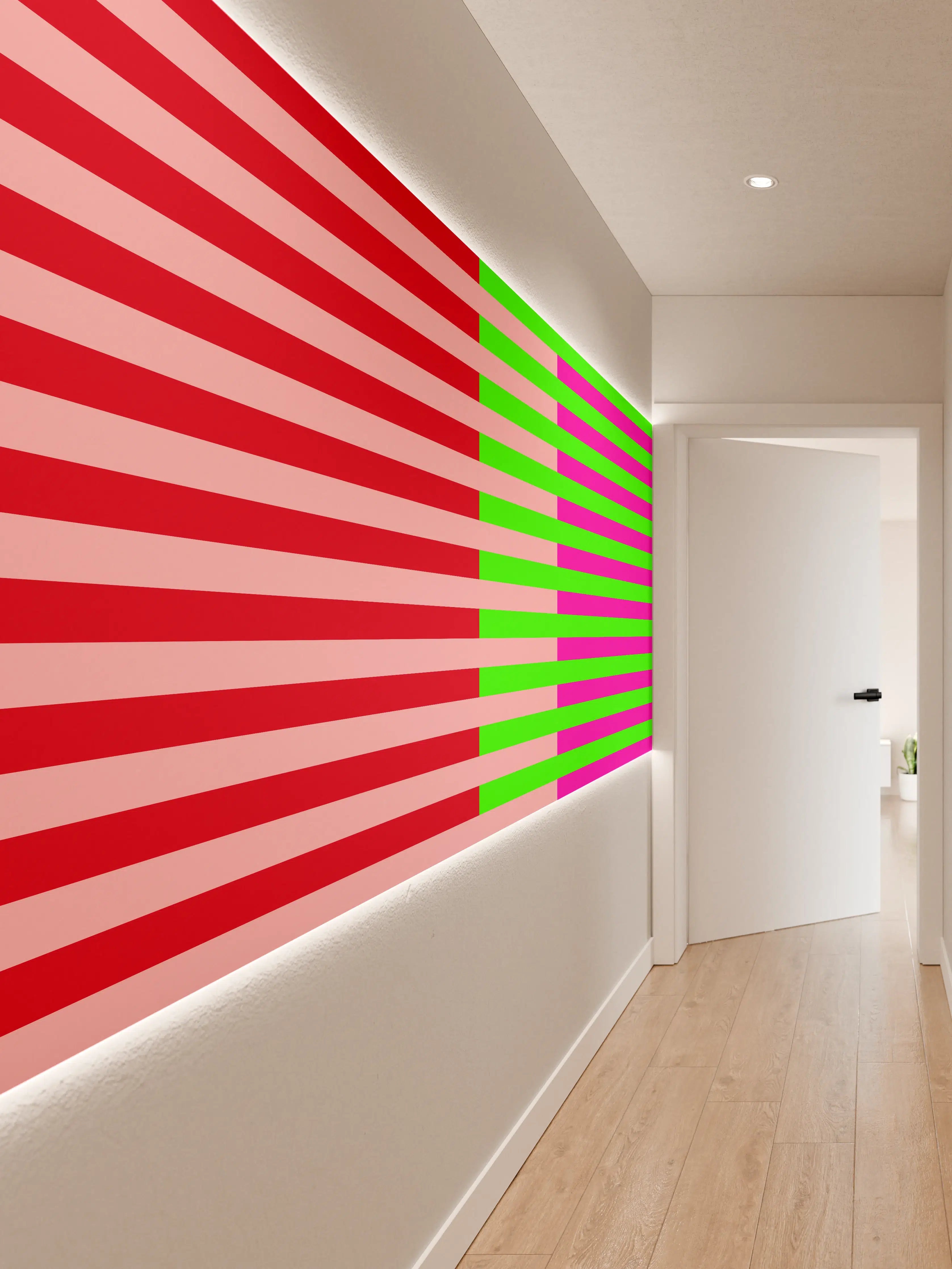 Wandverkleidung Flur - The Neons - Multy Stripes - Nox