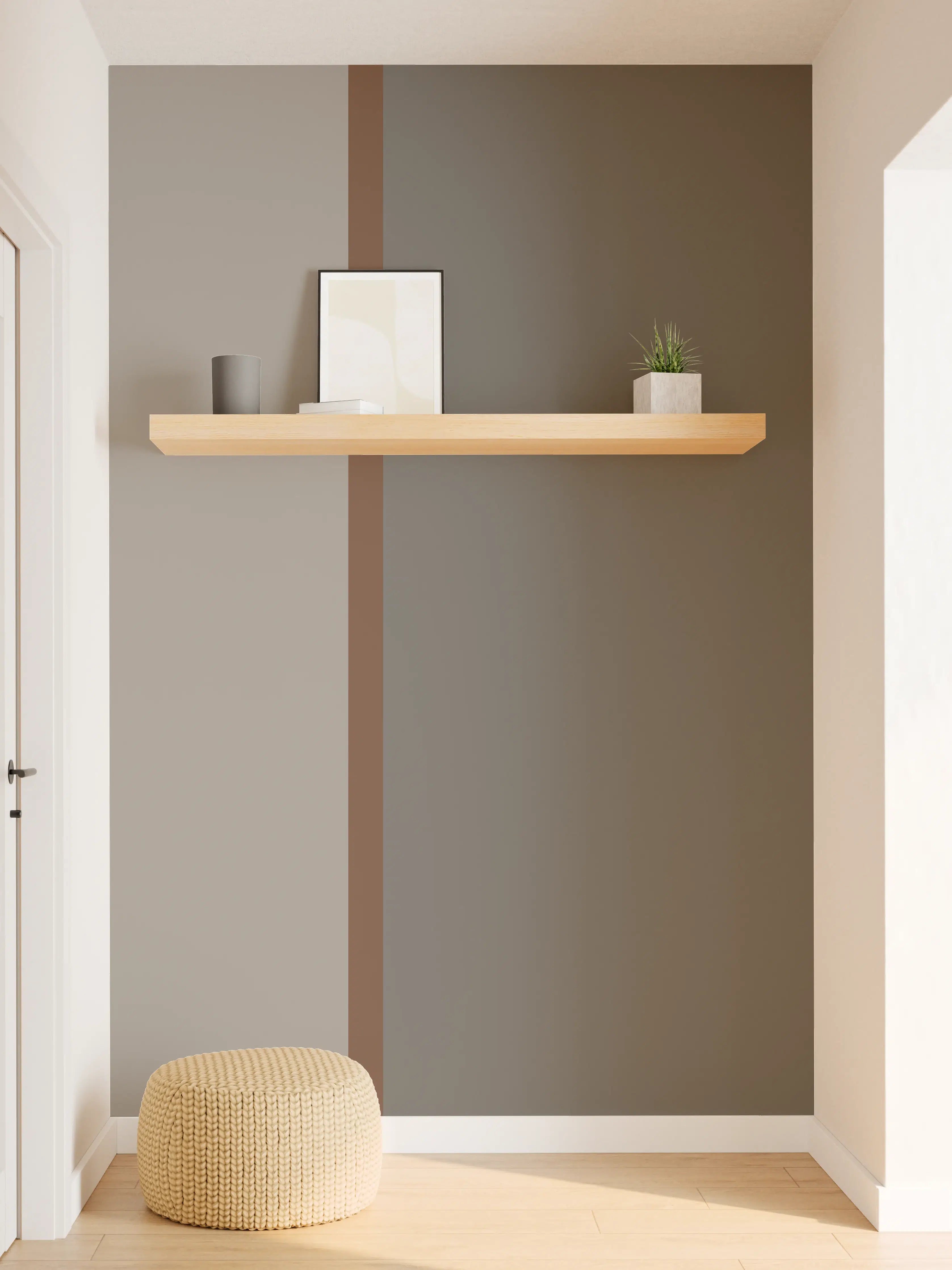 Wandverkleidung Flur - The Nudes - Easy Vertikal - Ash