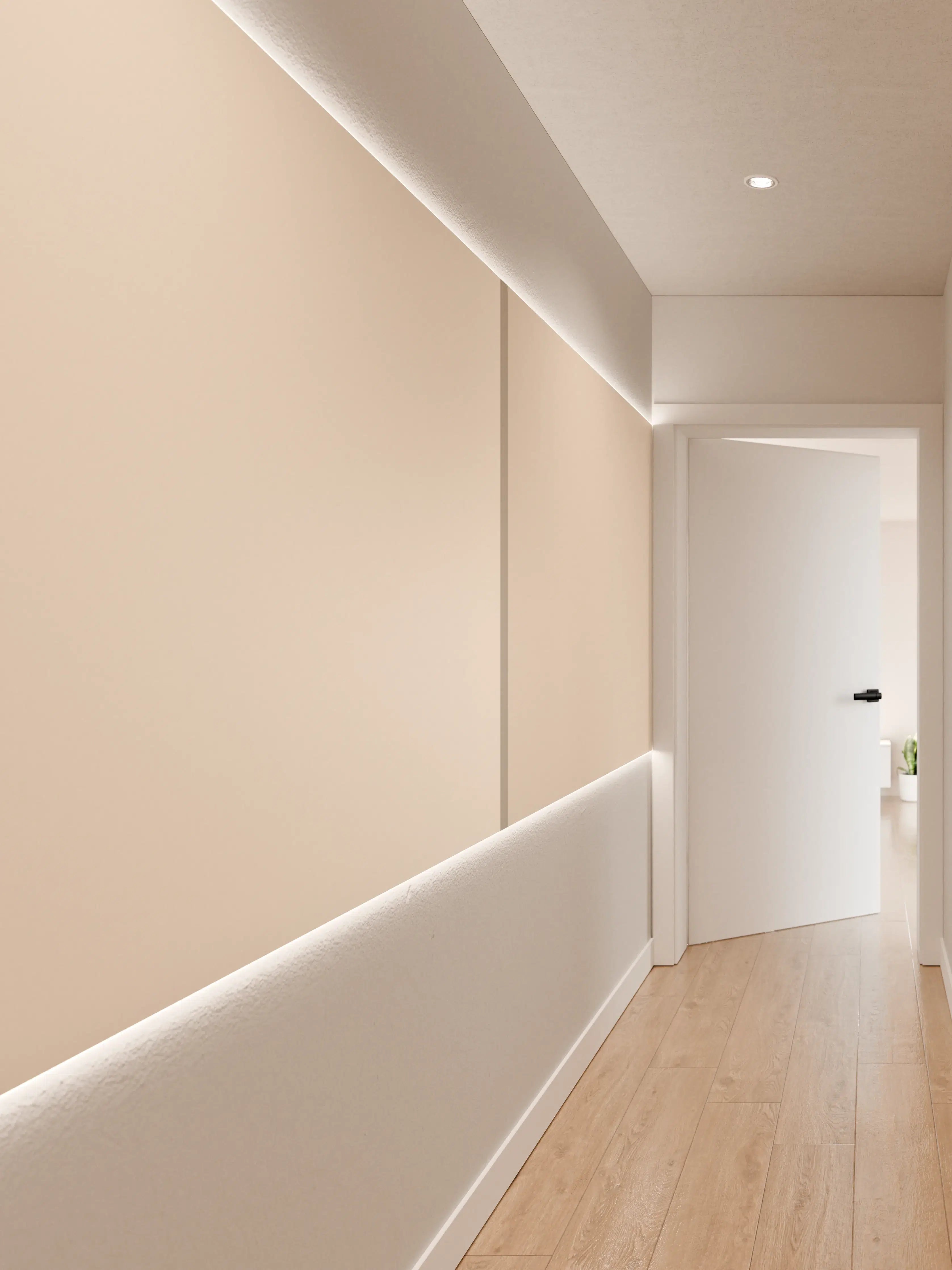 Wandverkleidung Flur - The Nudes - Easy Vertikal - Caramel