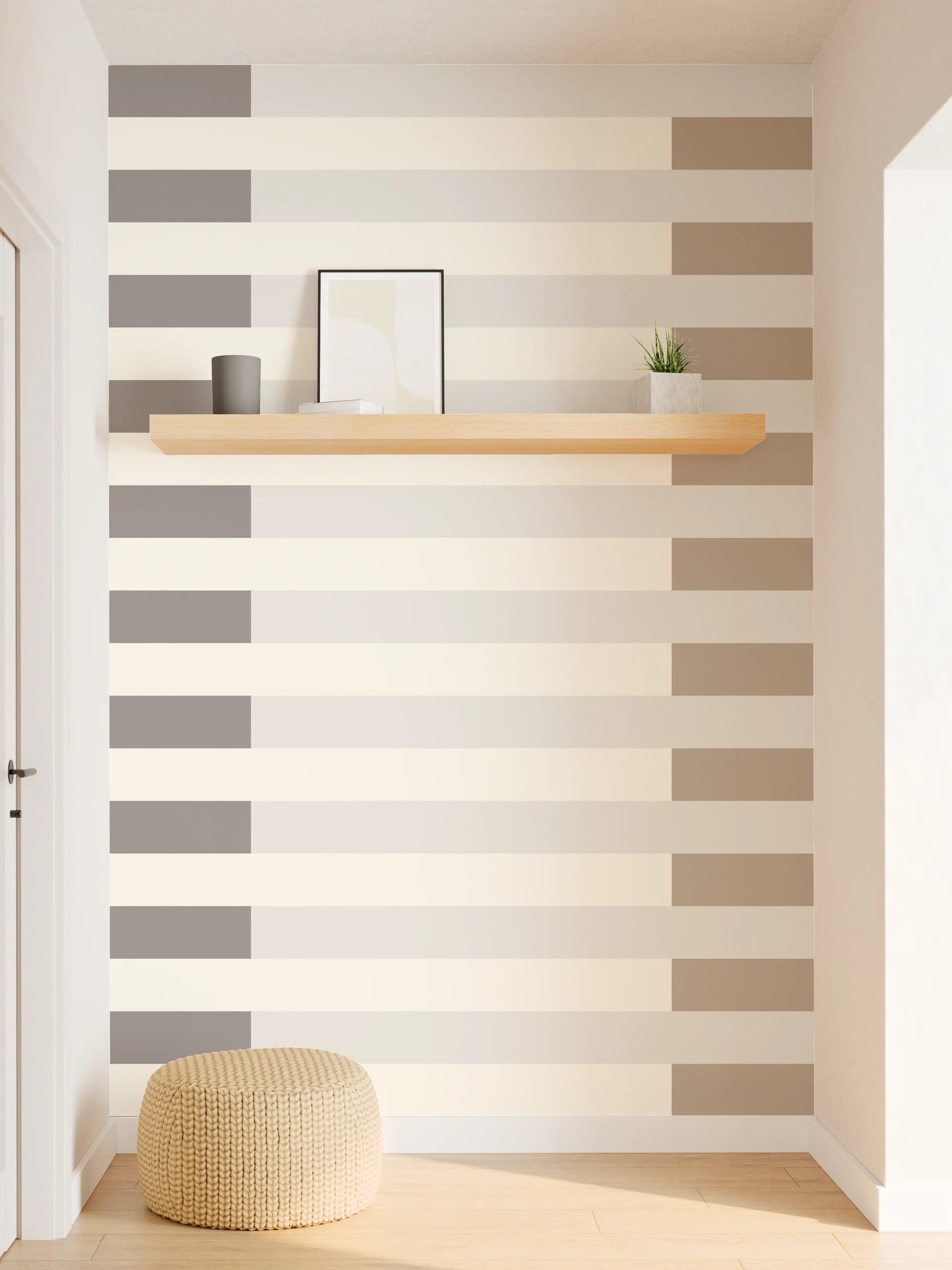 Wandverkleidung Flur - The Nudes - Multy Stripes - Fog