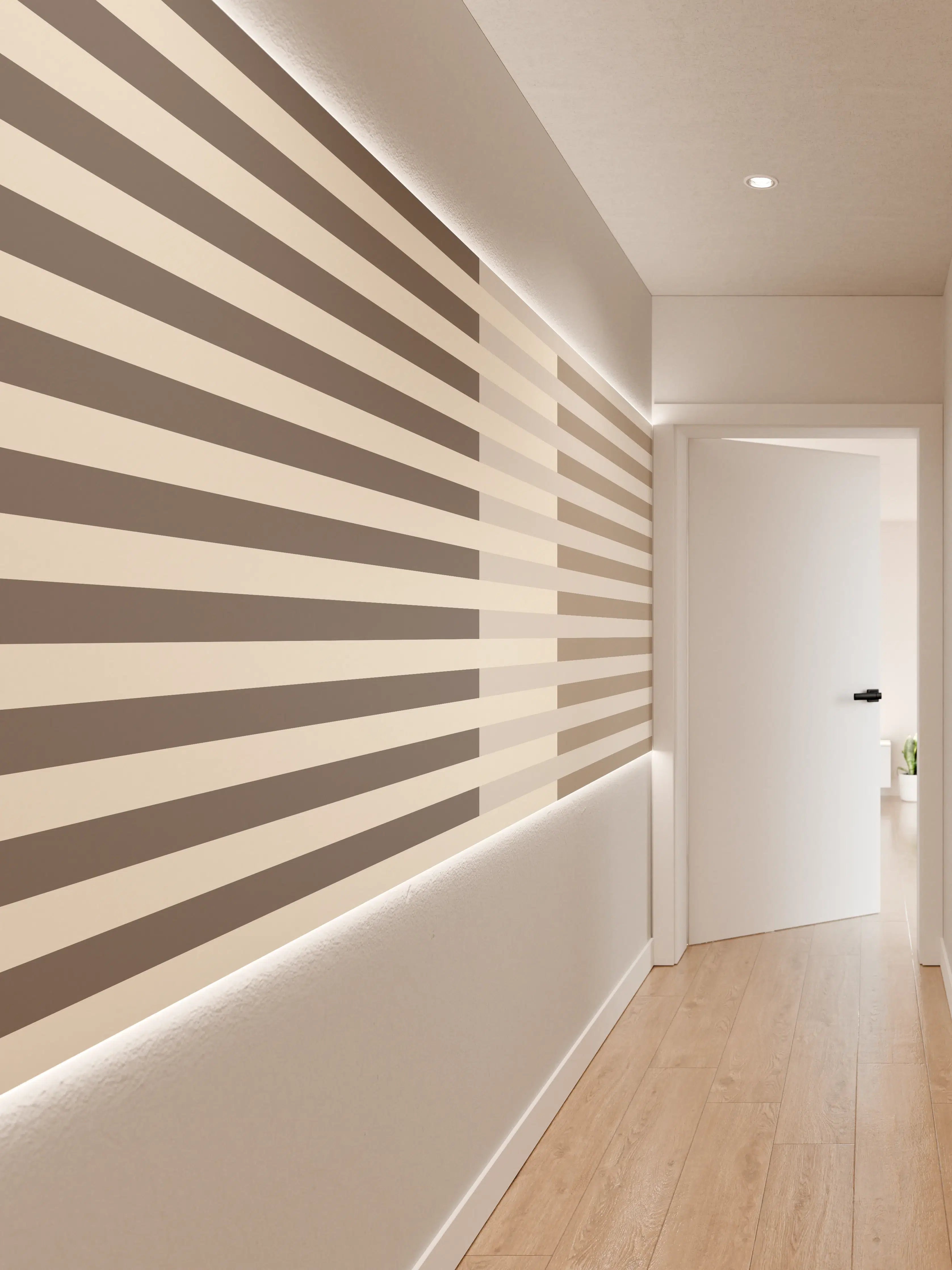 Wandverkleidung Flur - The Nudes - Multy Stripes - Fog