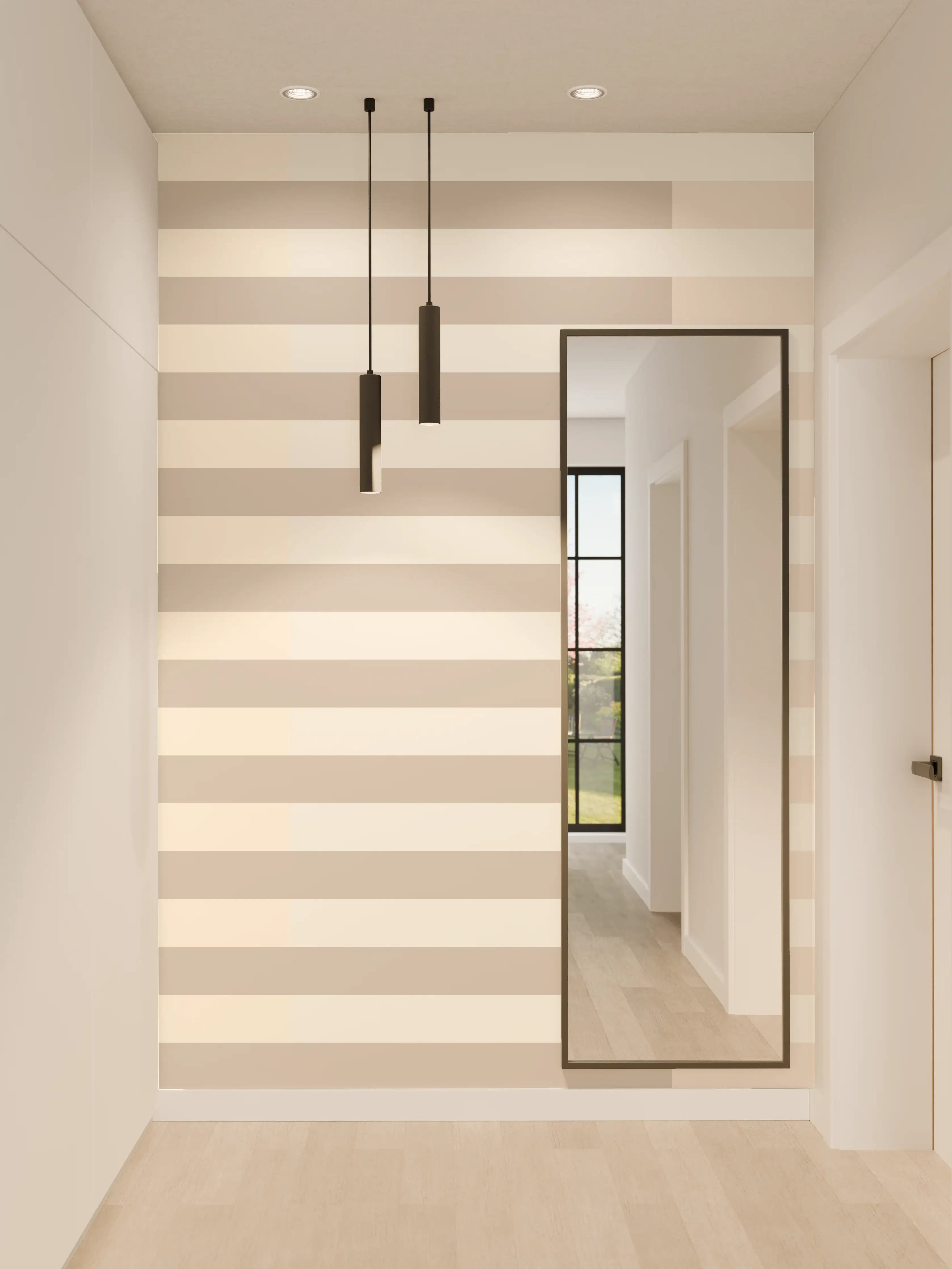 Wandverkleidung Flur - The Nudes - Multy Stripes - Latte