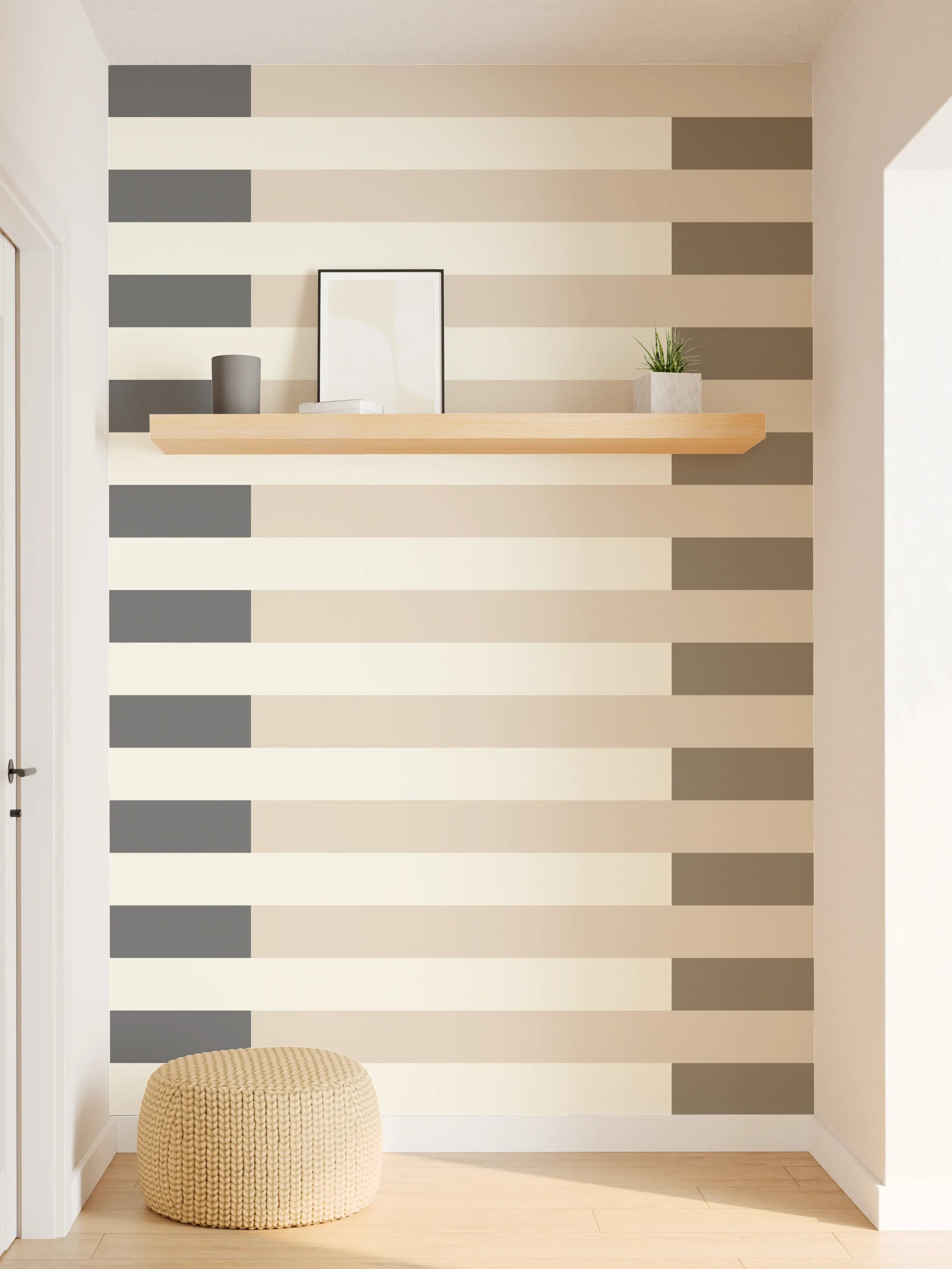 Wandverkleidung Flur - The Nudes - Multy Stripes - Toffee