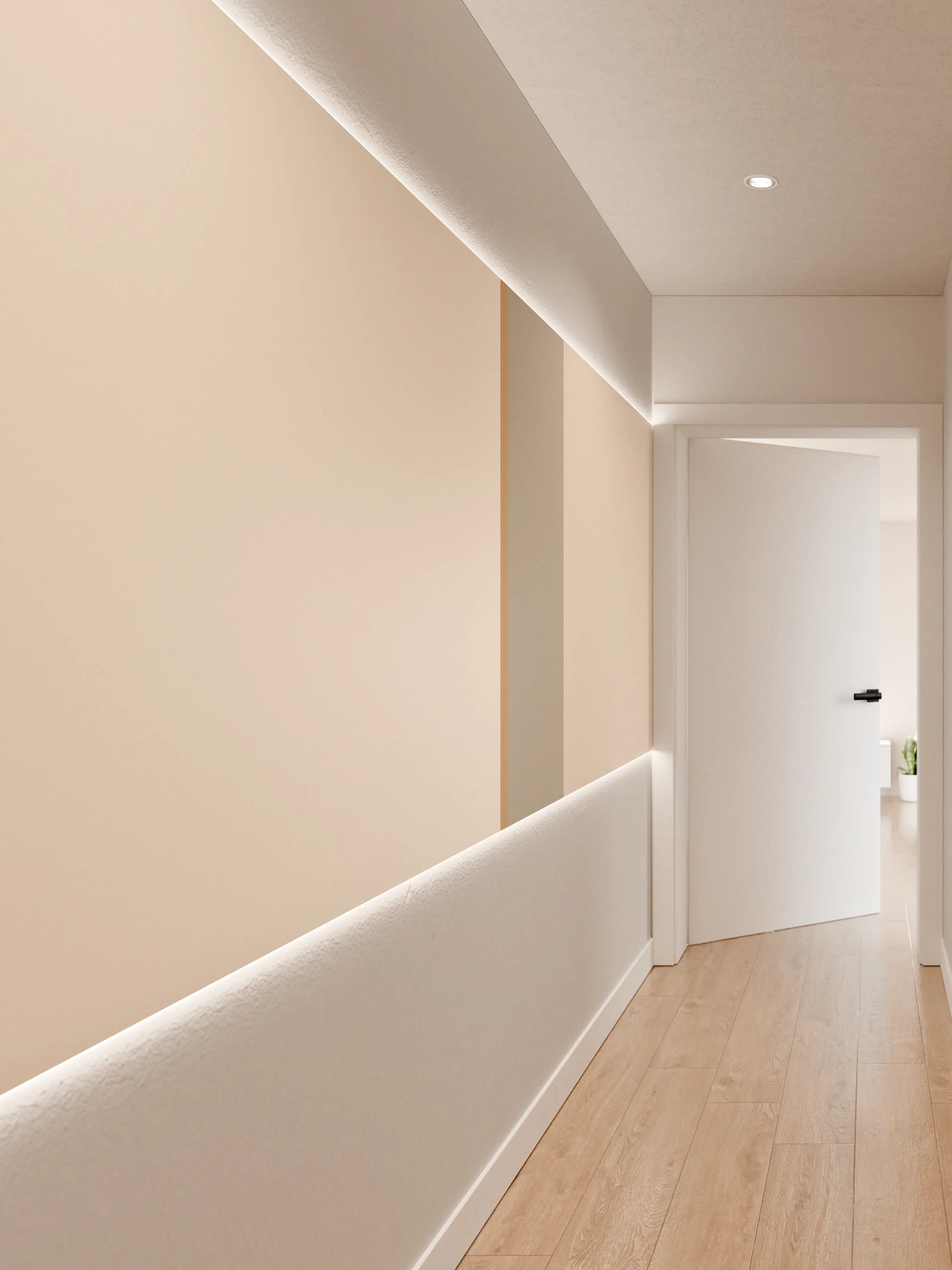Wandverkleidung Flur - The Nudes - Vertikal - Caramel