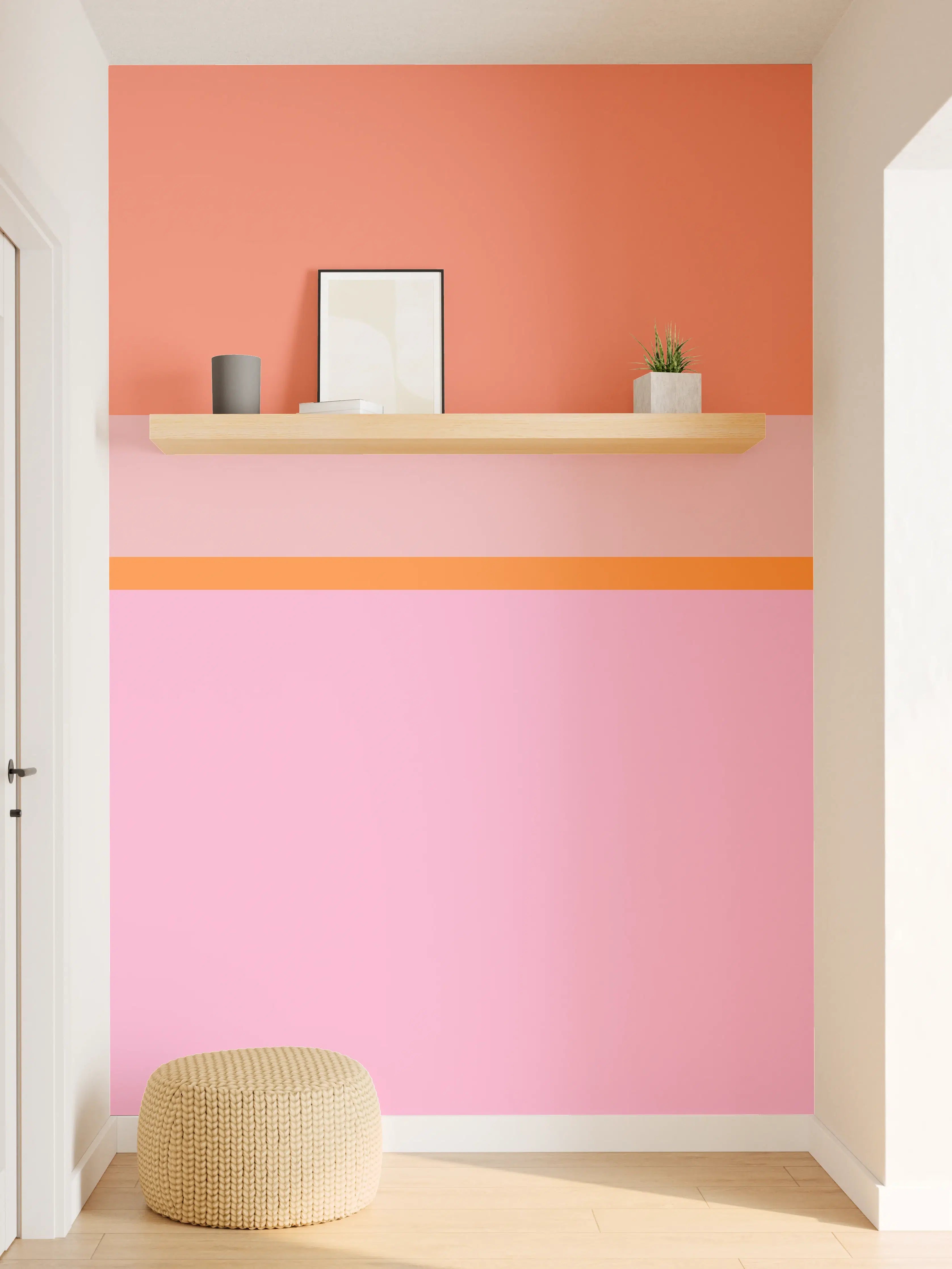 Wandverkleidung Flur - The Oranges - Horizontal - Coral
