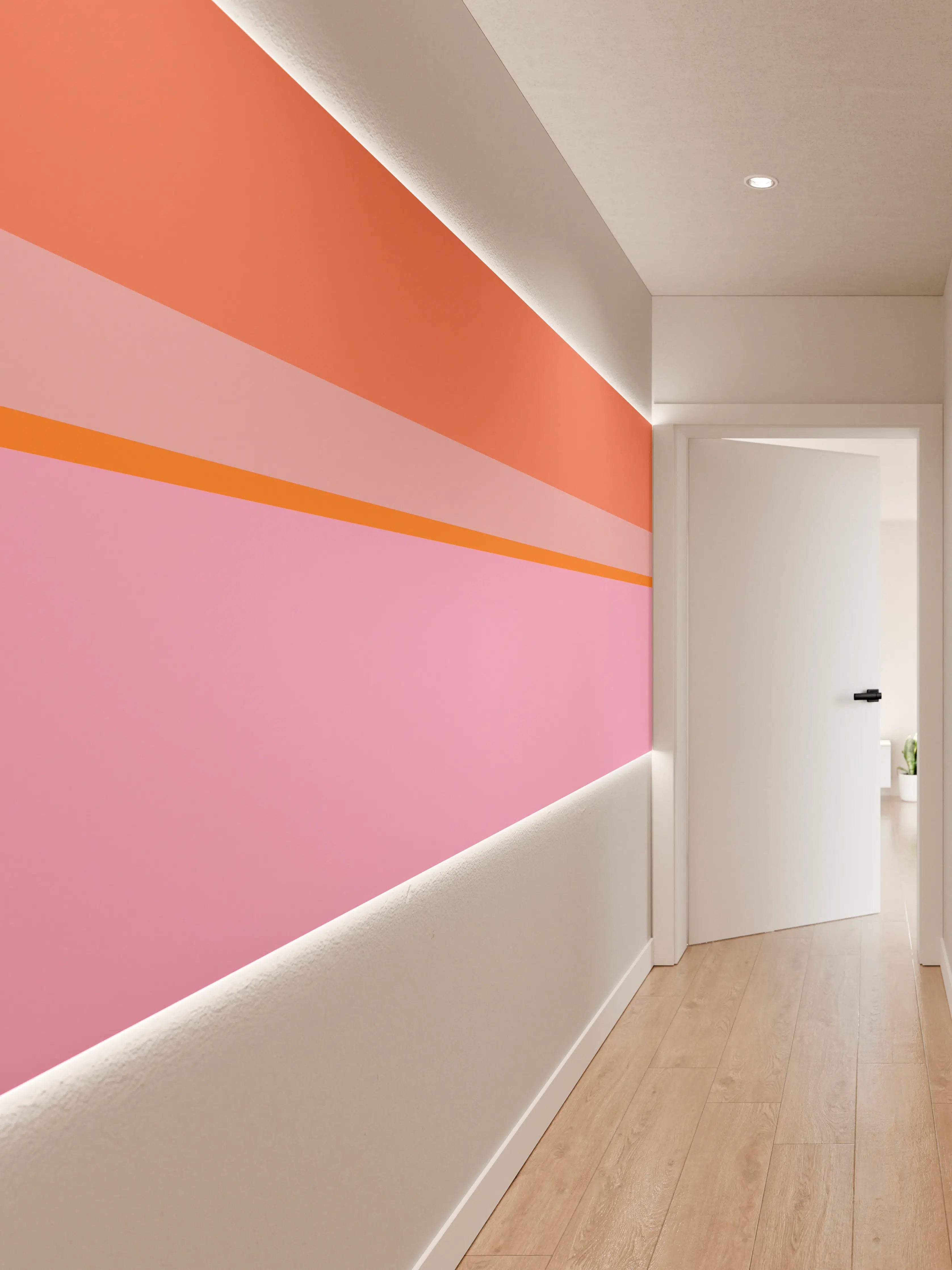 Wandverkleidung Flur - The Oranges - Horizontal - Coral