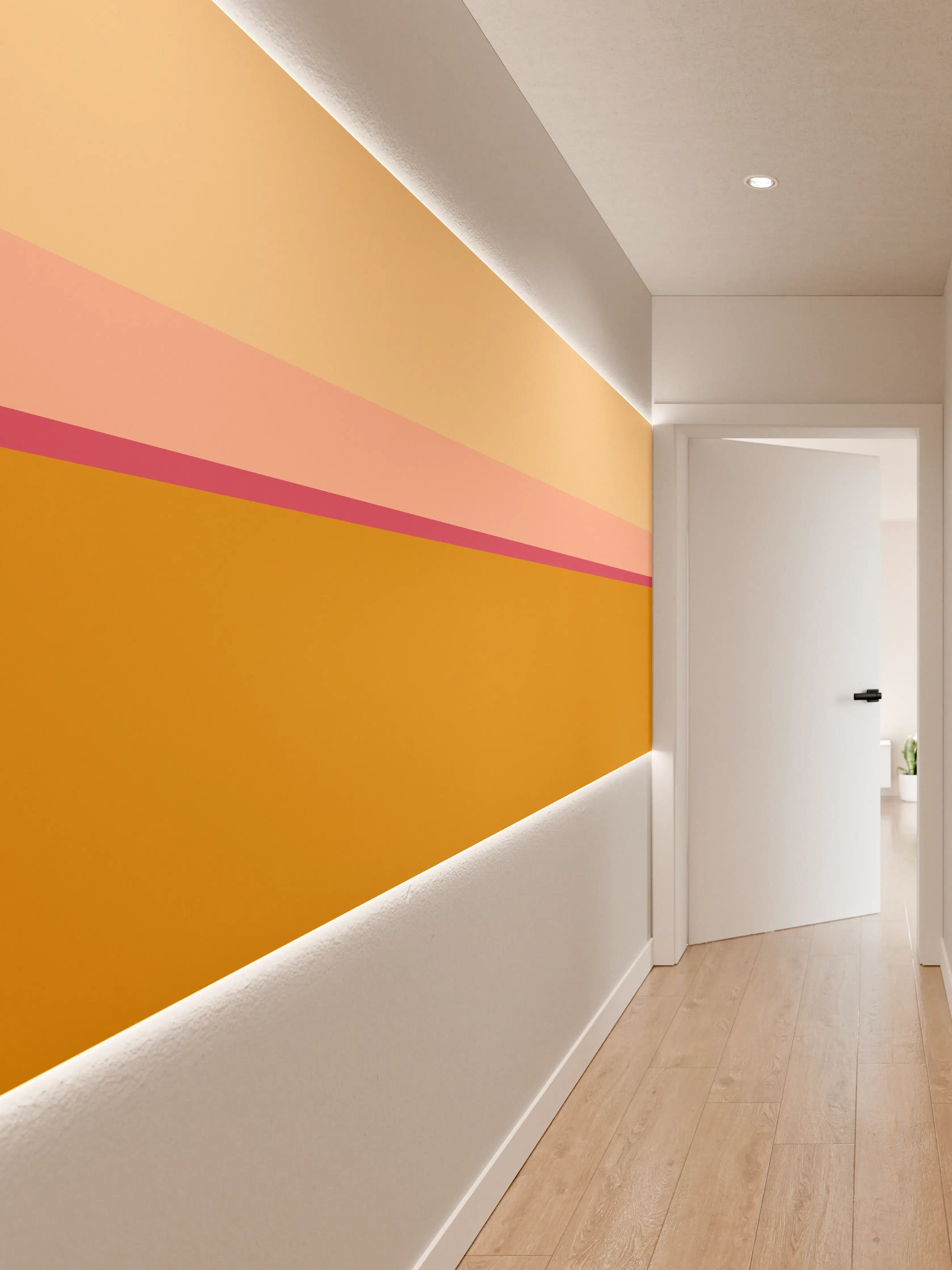 Wandverkleidung Flur - The Oranges - Horizontal - Cotton Candy