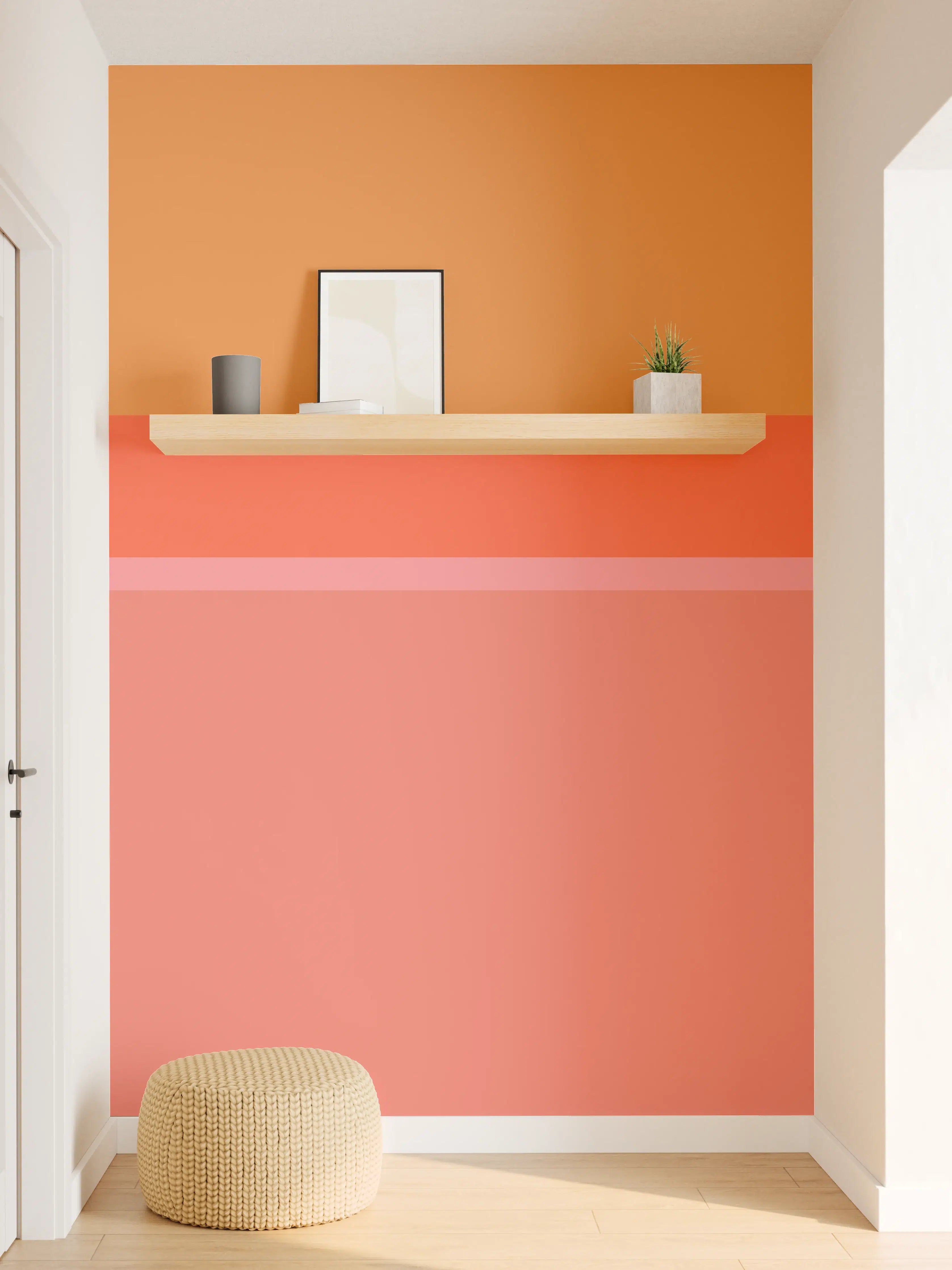 Wandverkleidung Flur - The Oranges - Horizontal - Salmon