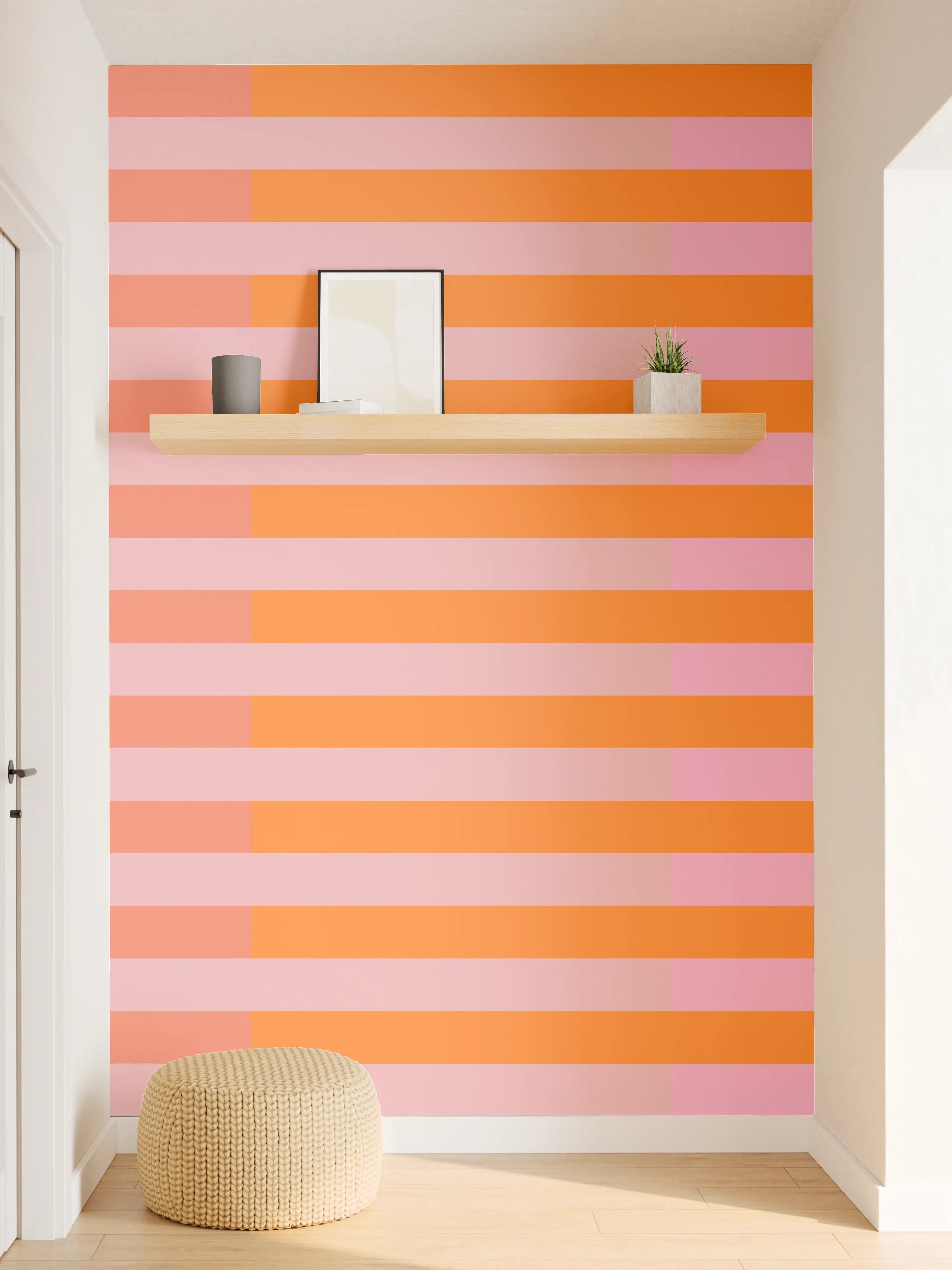 Wandverkleidung Flur - The Oranges - Multy Stripes - Coral