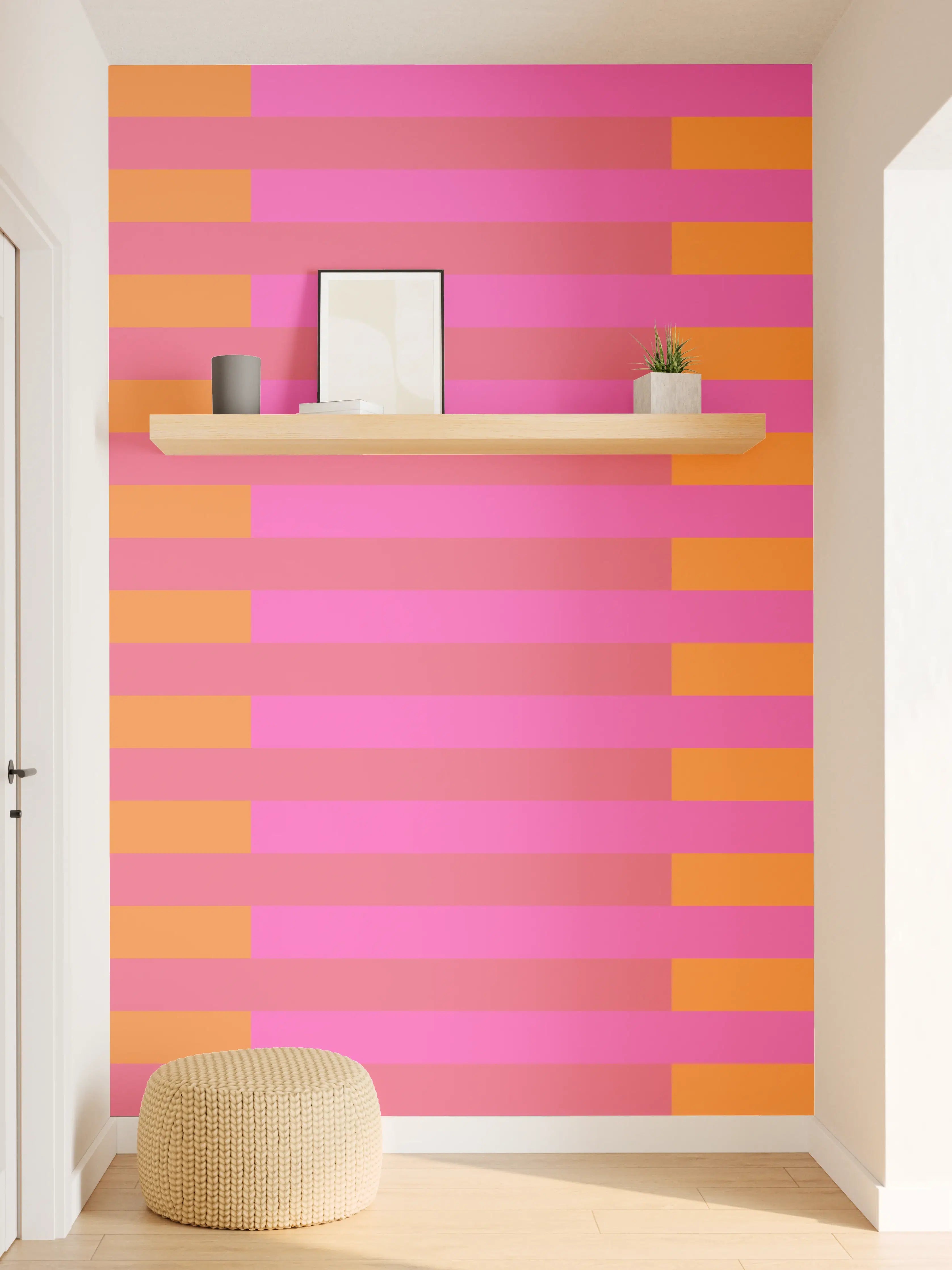 Wandverkleidung Flur - The Oranges - Multy Stripes - Fuchsia