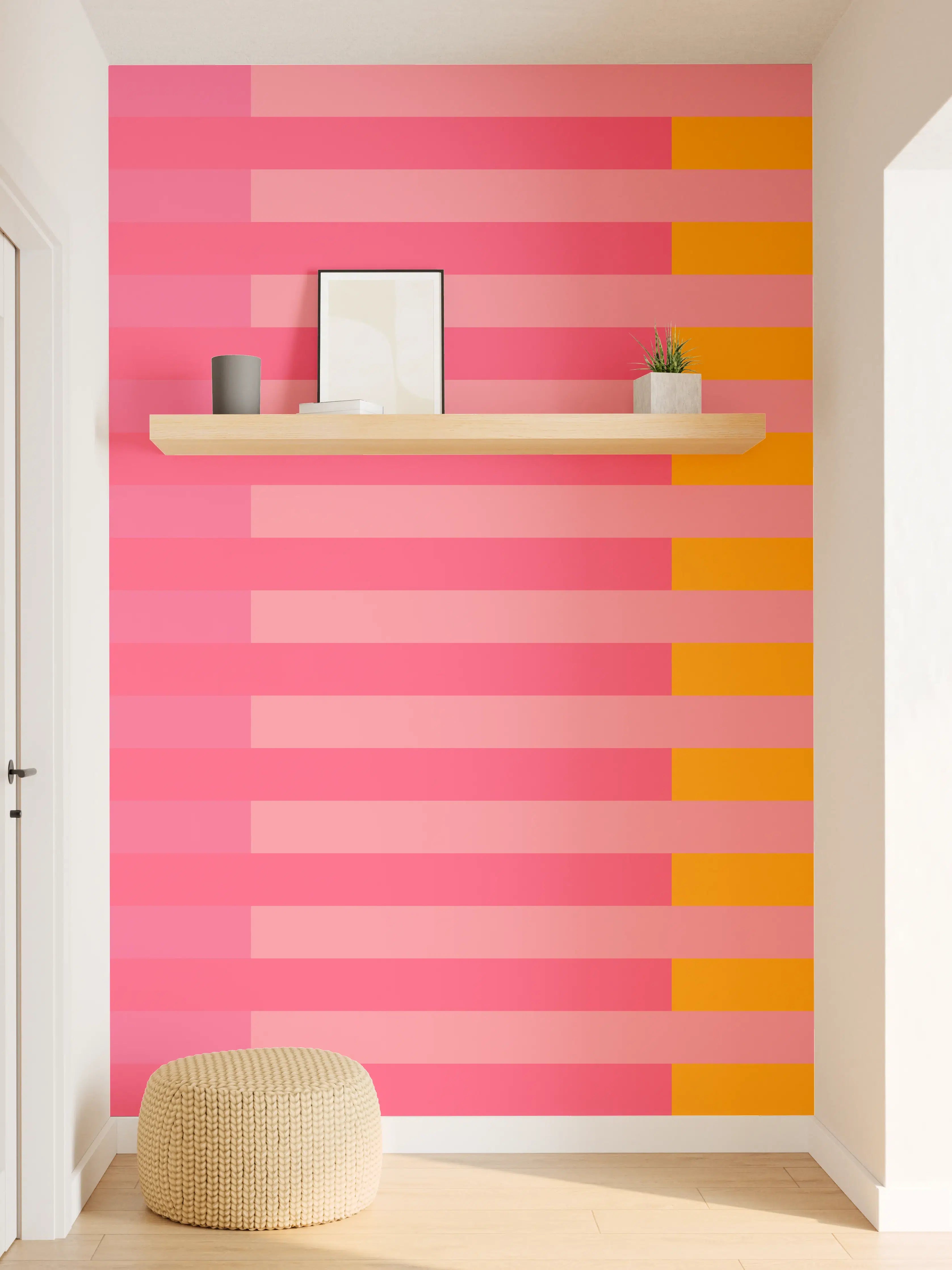 Wandverkleidung Flur - The Oranges - Multy Stripes - Raspberry