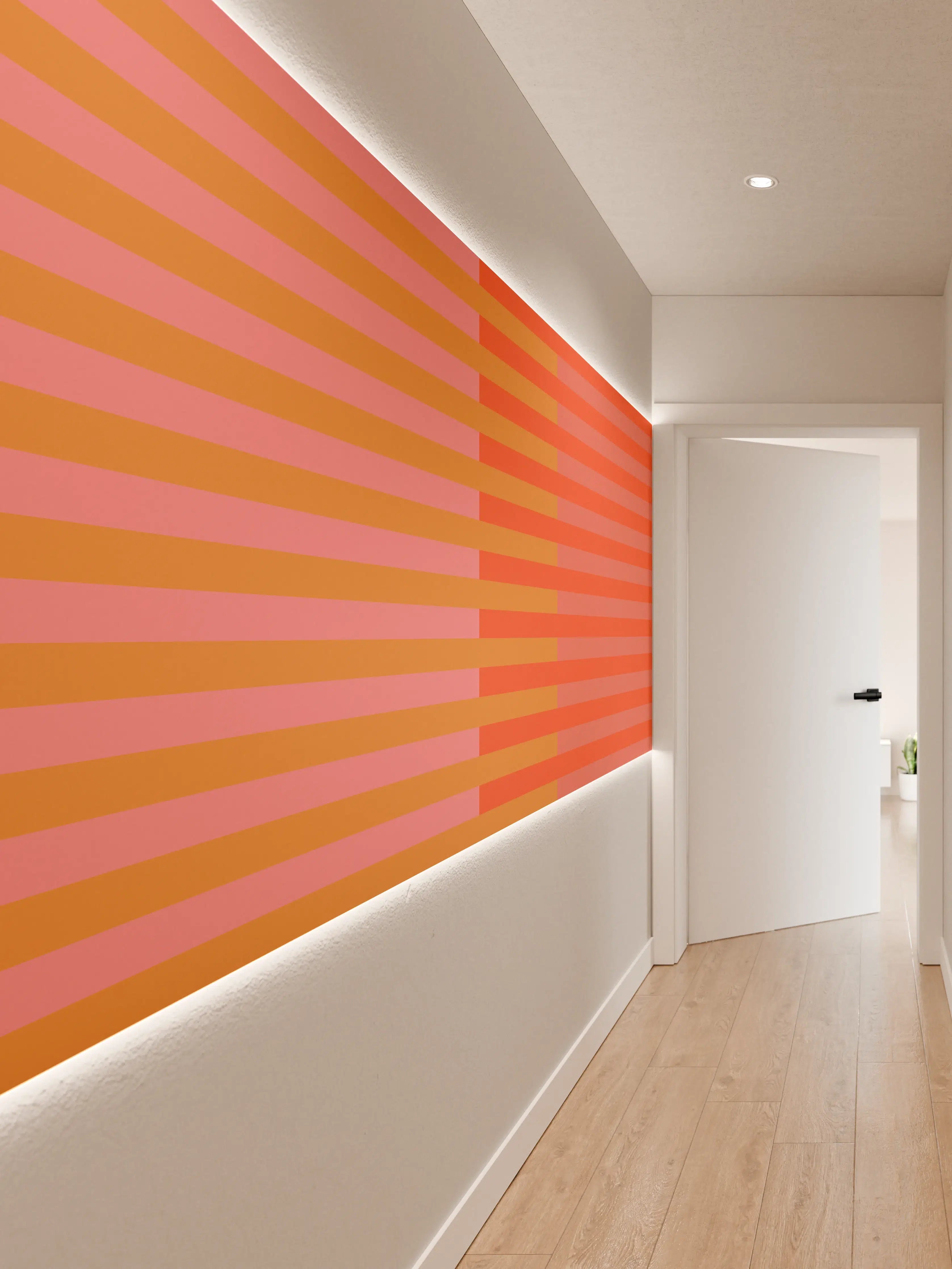 Wandverkleidung Flur - The Oranges - Multy Stripes - Salmon