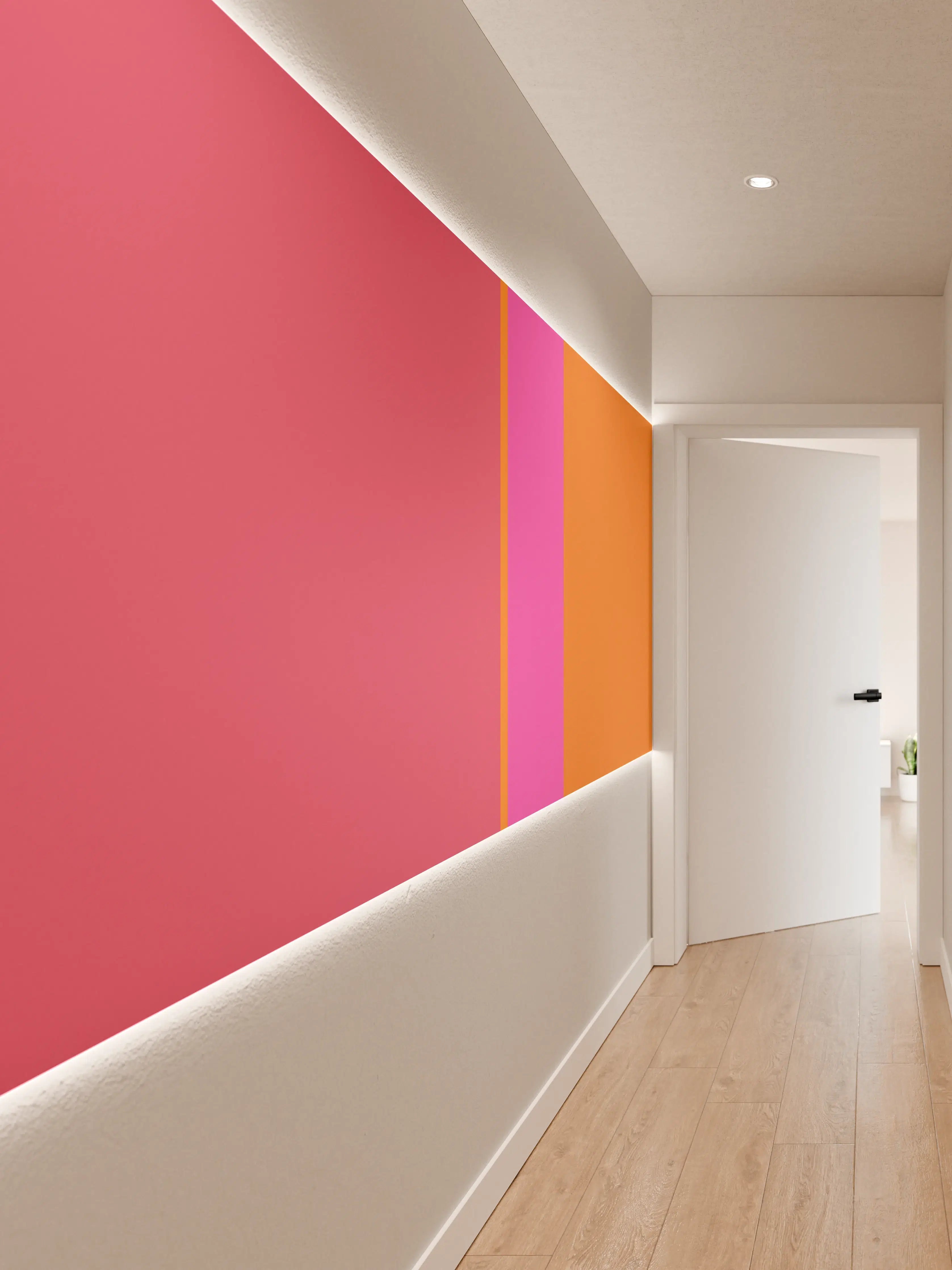 Wandverkleidung Flur - The Oranges - Vertical - Fuchsia