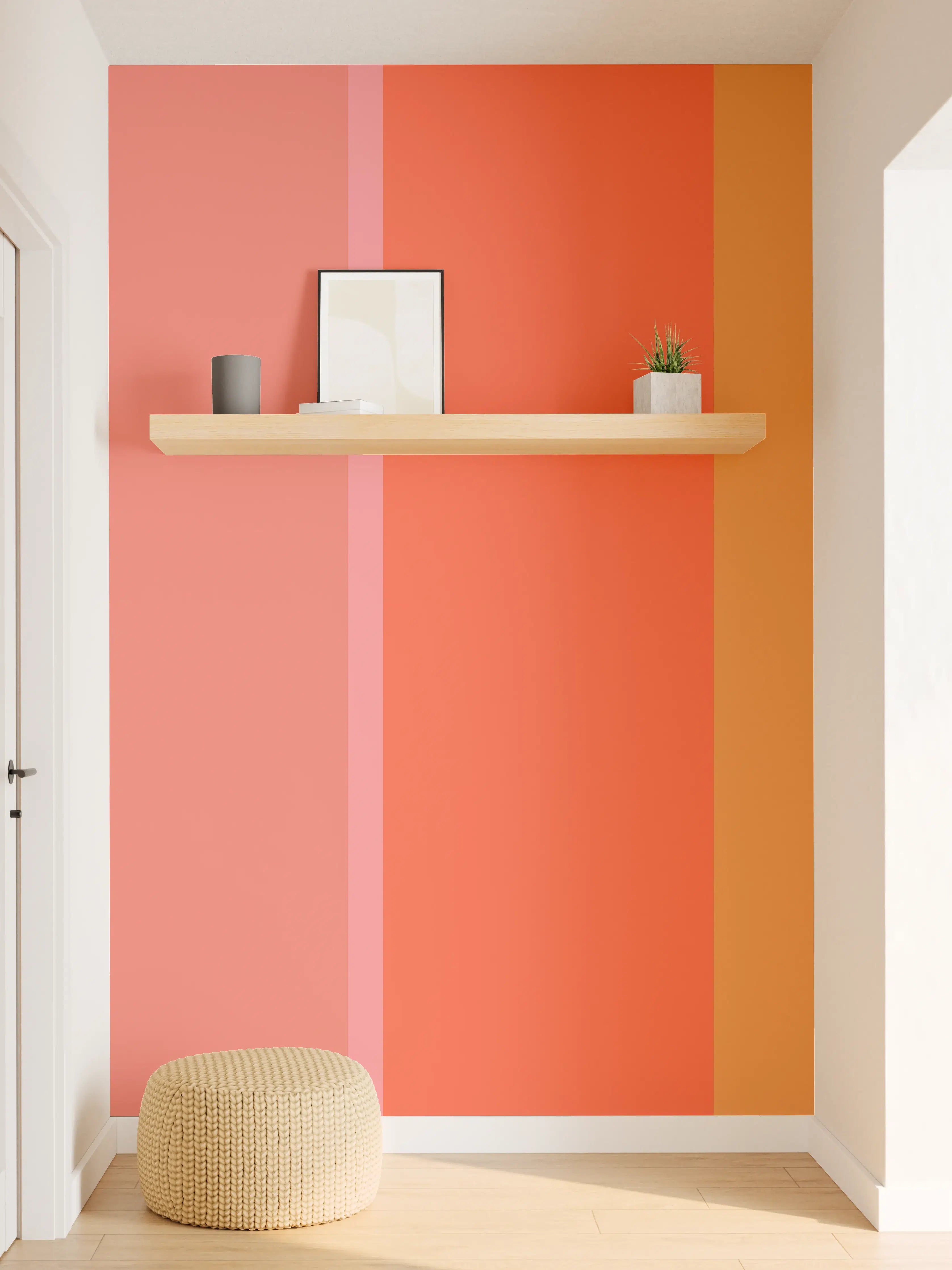 Wandverkleidung Flur - The Oranges - Vertical - Salmon