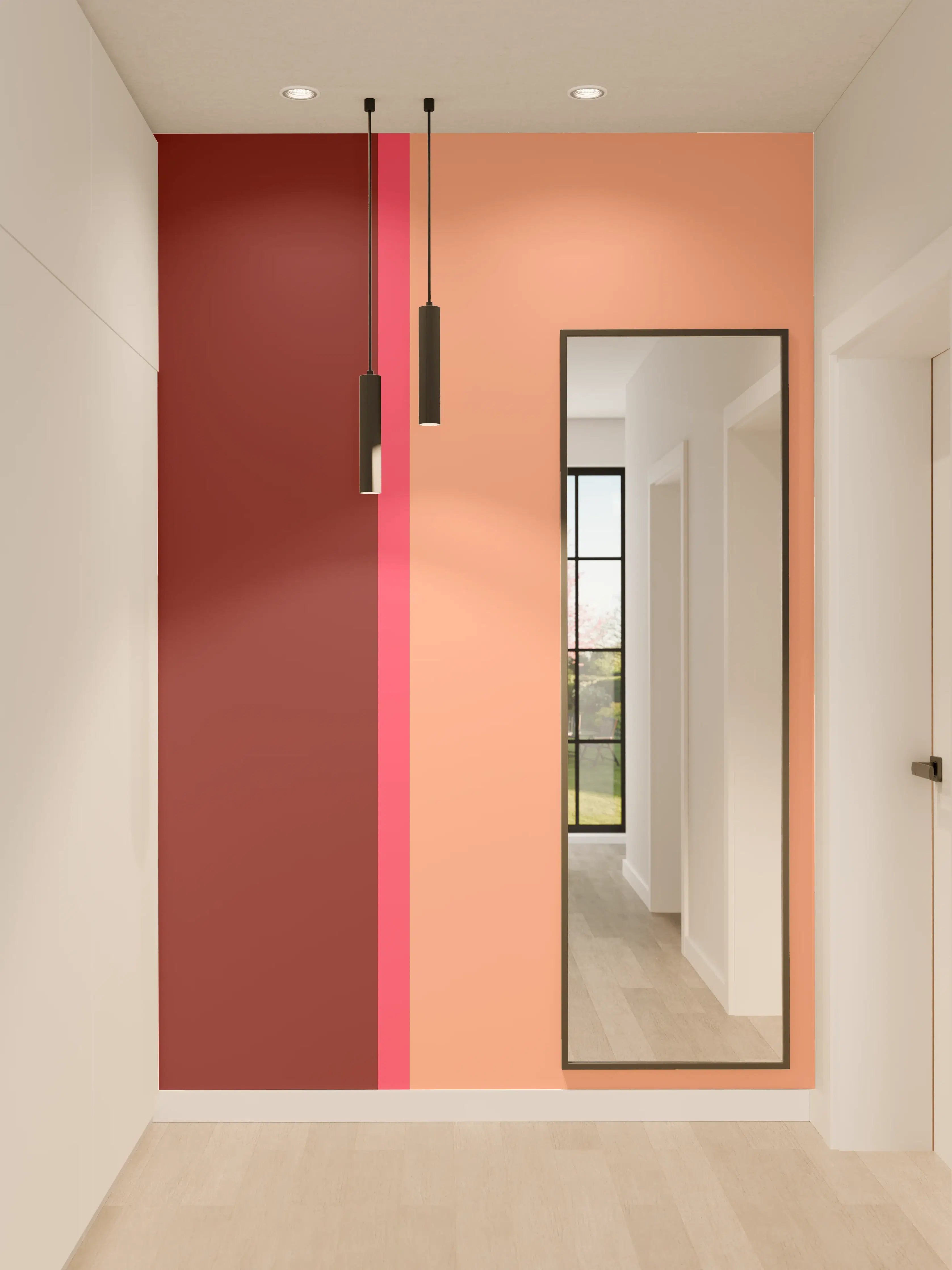 Wandverkleidung Flur - The Reds - Easy Vertikal - Cherry